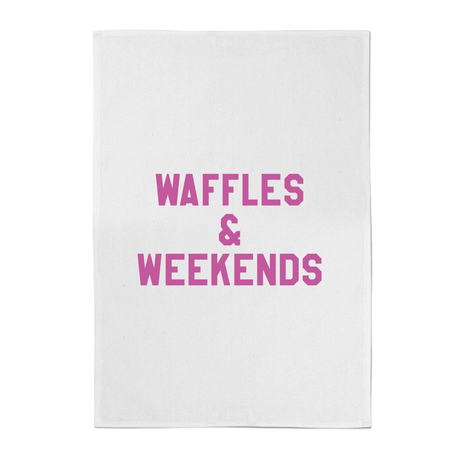 Waffles and Weekends Cotton Tea Towel