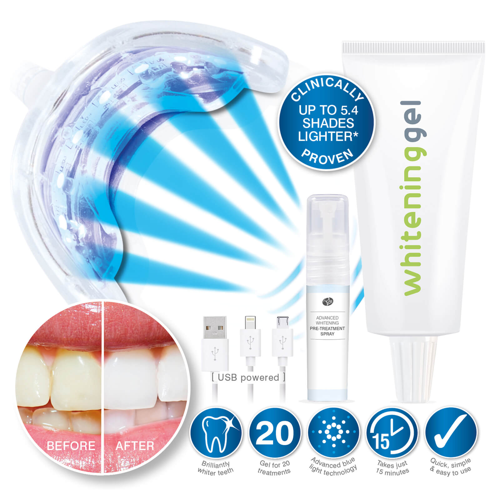 Rio Smile White Advanced Teeth Whitening Kit 2
