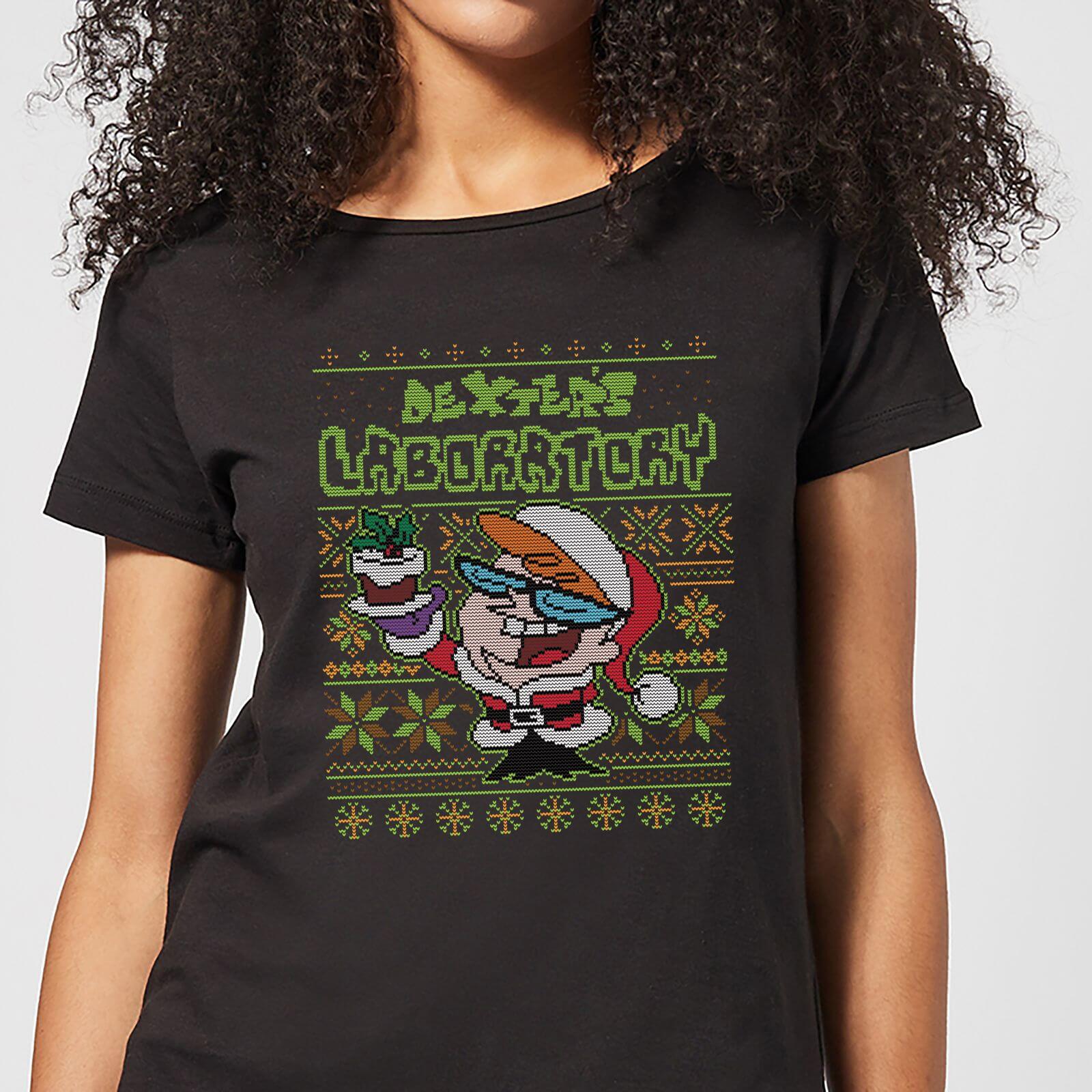 

T-Shirt Dexter's Lab Pattern Christmas - Nero - Donna - XXL