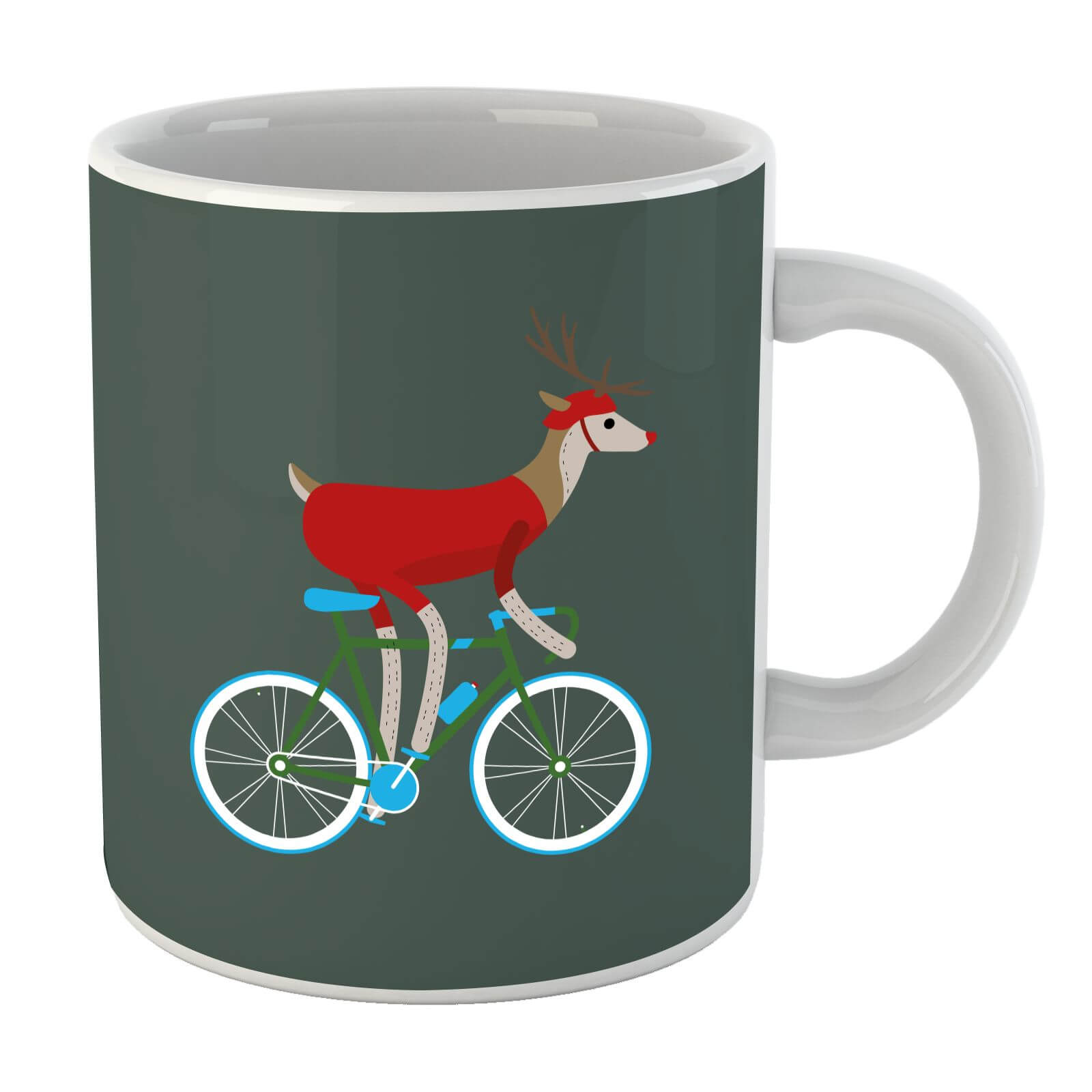 Image of Biking Reindeer Christmas Mug