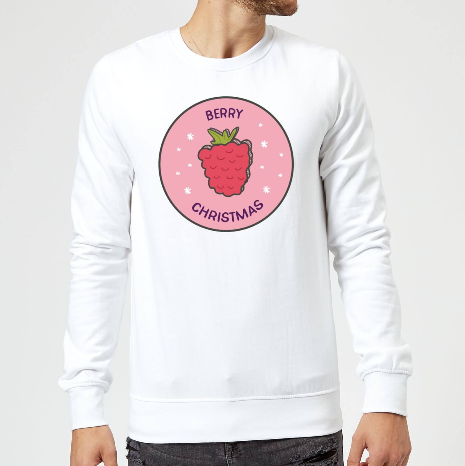 Berry Christmas Christmas Sweatshirt - White - XL - White