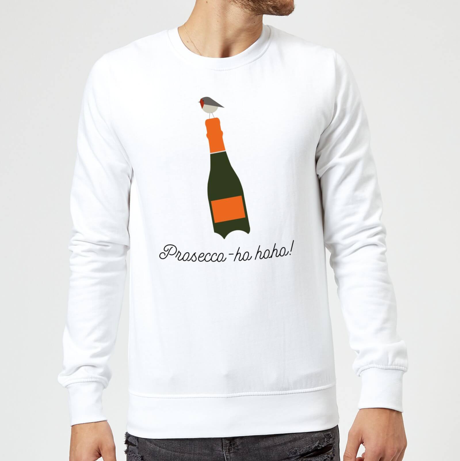 Prosecco-ho-ho Christmas Sweatshirt - White - M - White