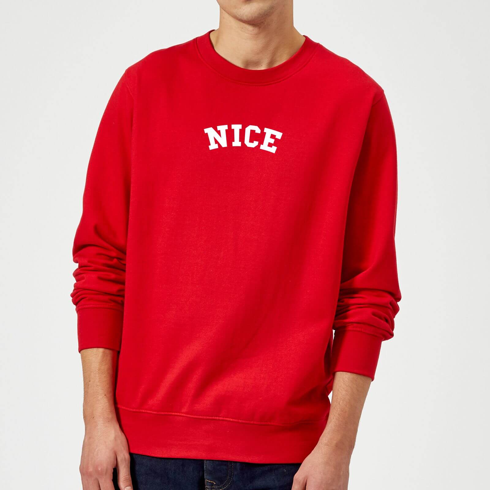 Nice Christmas Sweatshirt - Red - M - Red