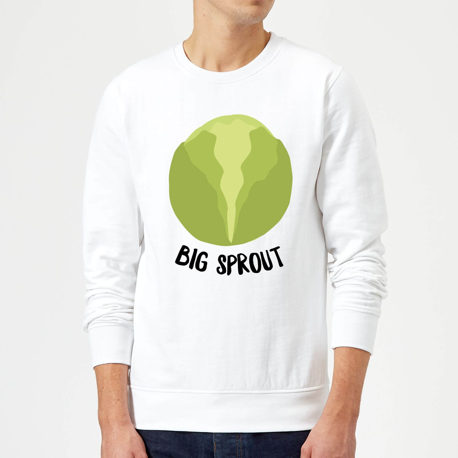 Big Sprout Christmas Sweatshirt - White - XXL - White