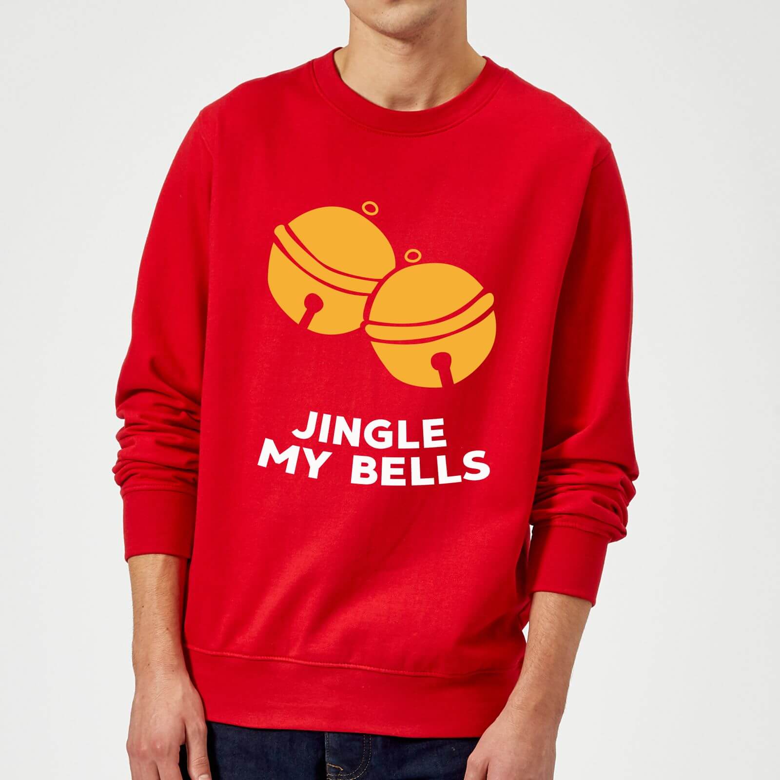 Jingle My Bells Christmas Sweatshirt - Red - M