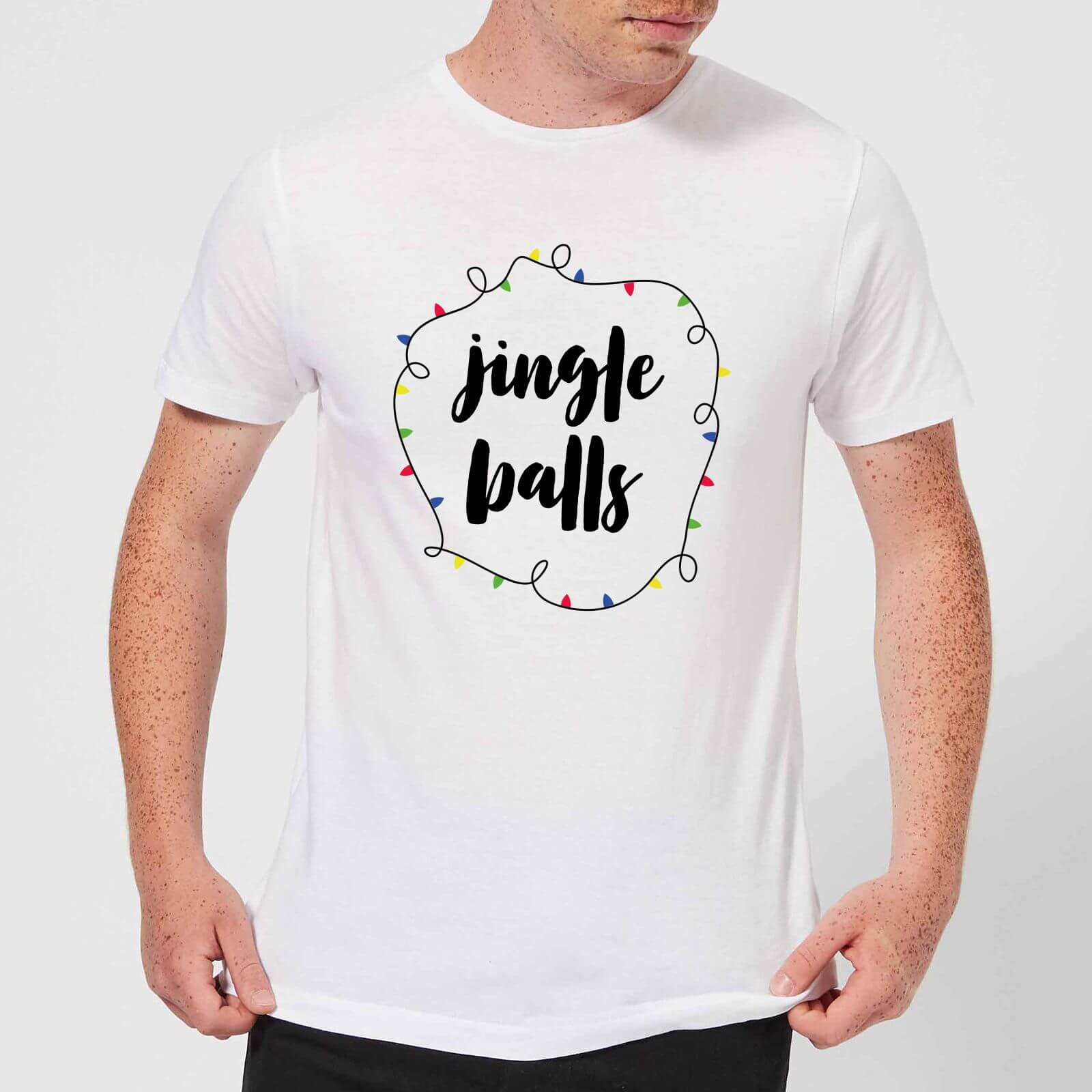 Jingle Balls Men's Christmas T-Shirt - White - XS - White