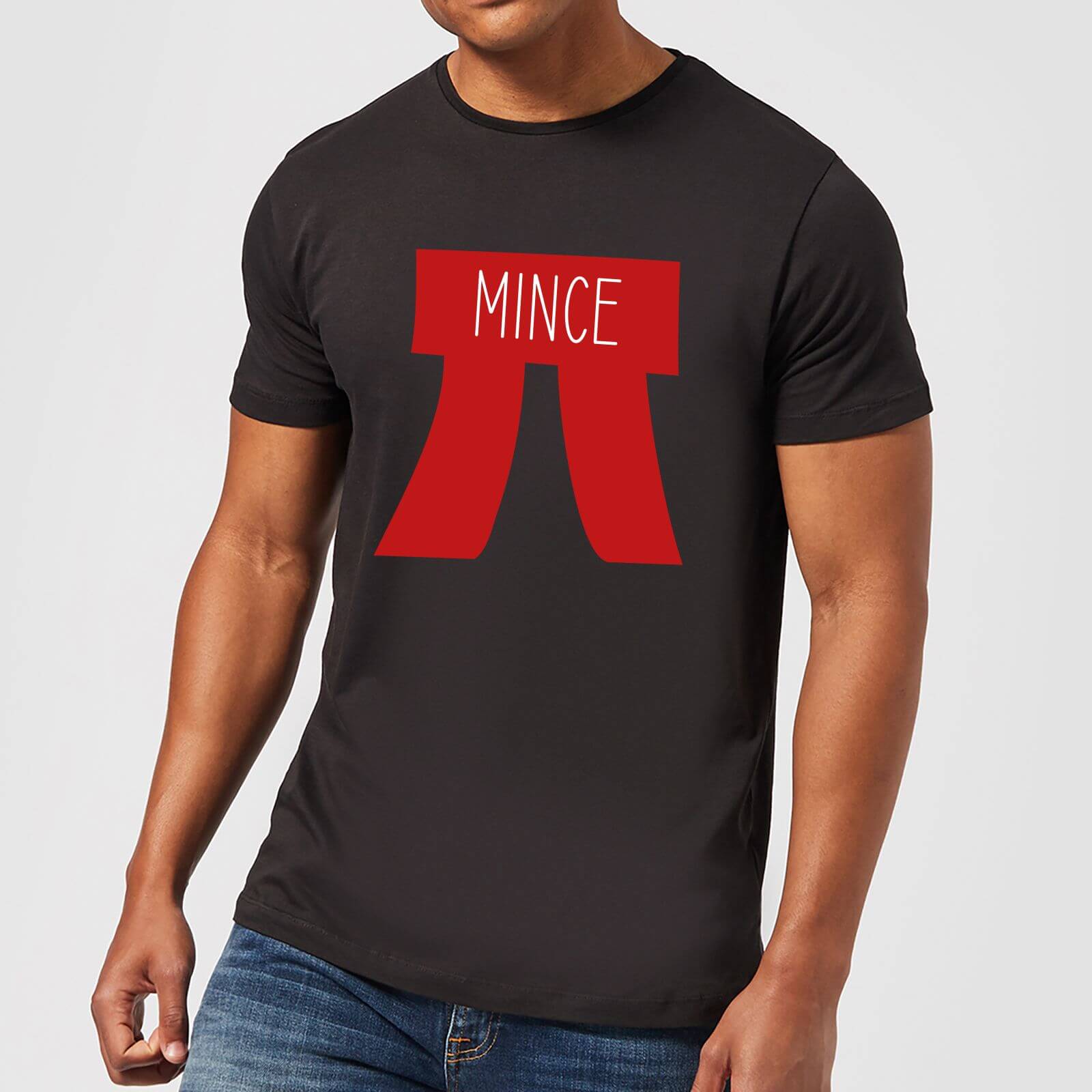 Mince Pi Men's Christmas T-Shirt - Black - XS