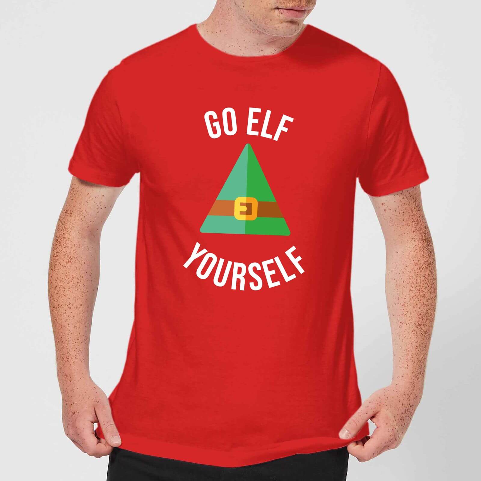 Go Elf Yourself Men's Christmas T-Shirt - Red - XS - Red