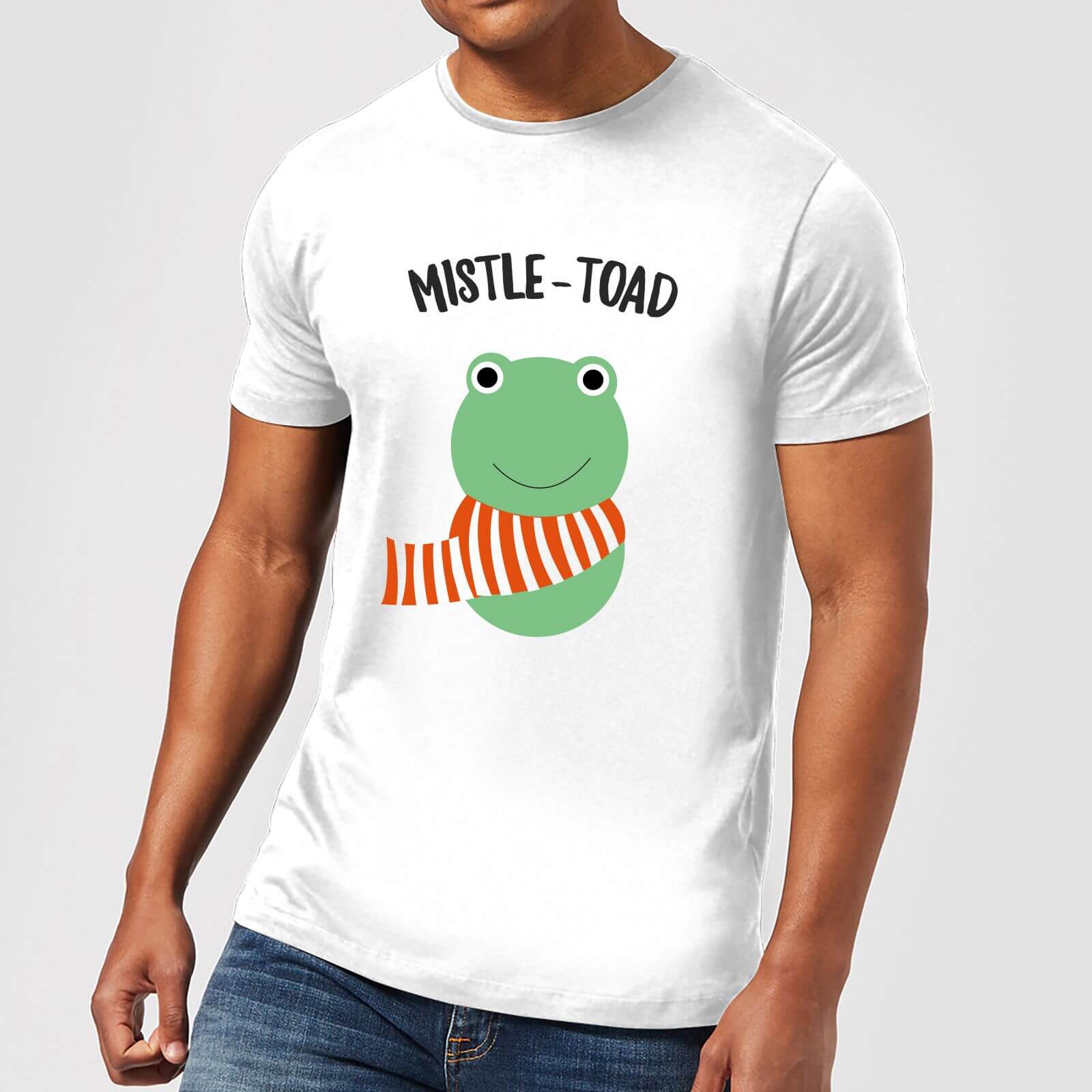 Mistle-Toad Men's Christmas T-Shirt - White - XS - White