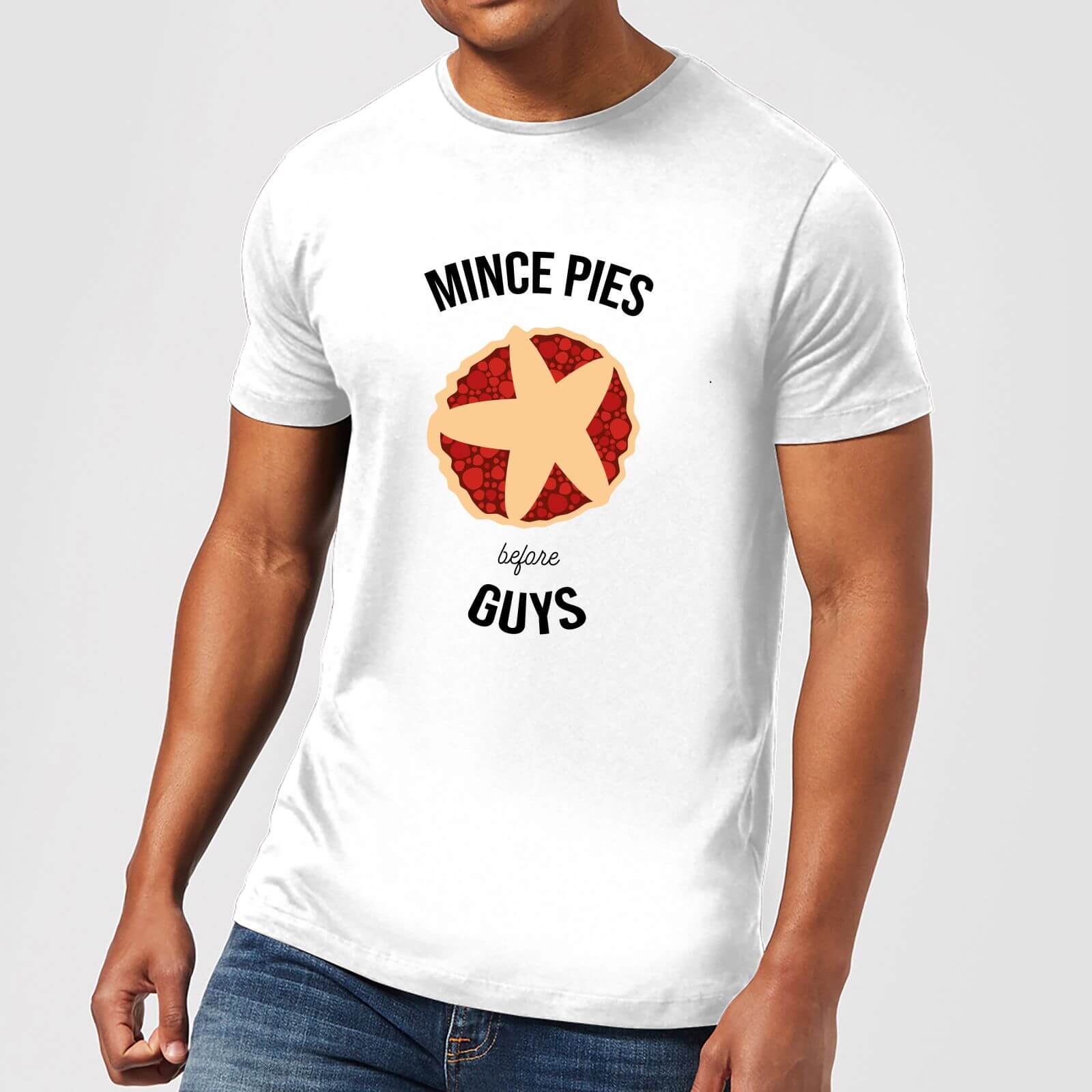 Mince Pies Before Guys Men's Christmas T-Shirt - White - XS - White