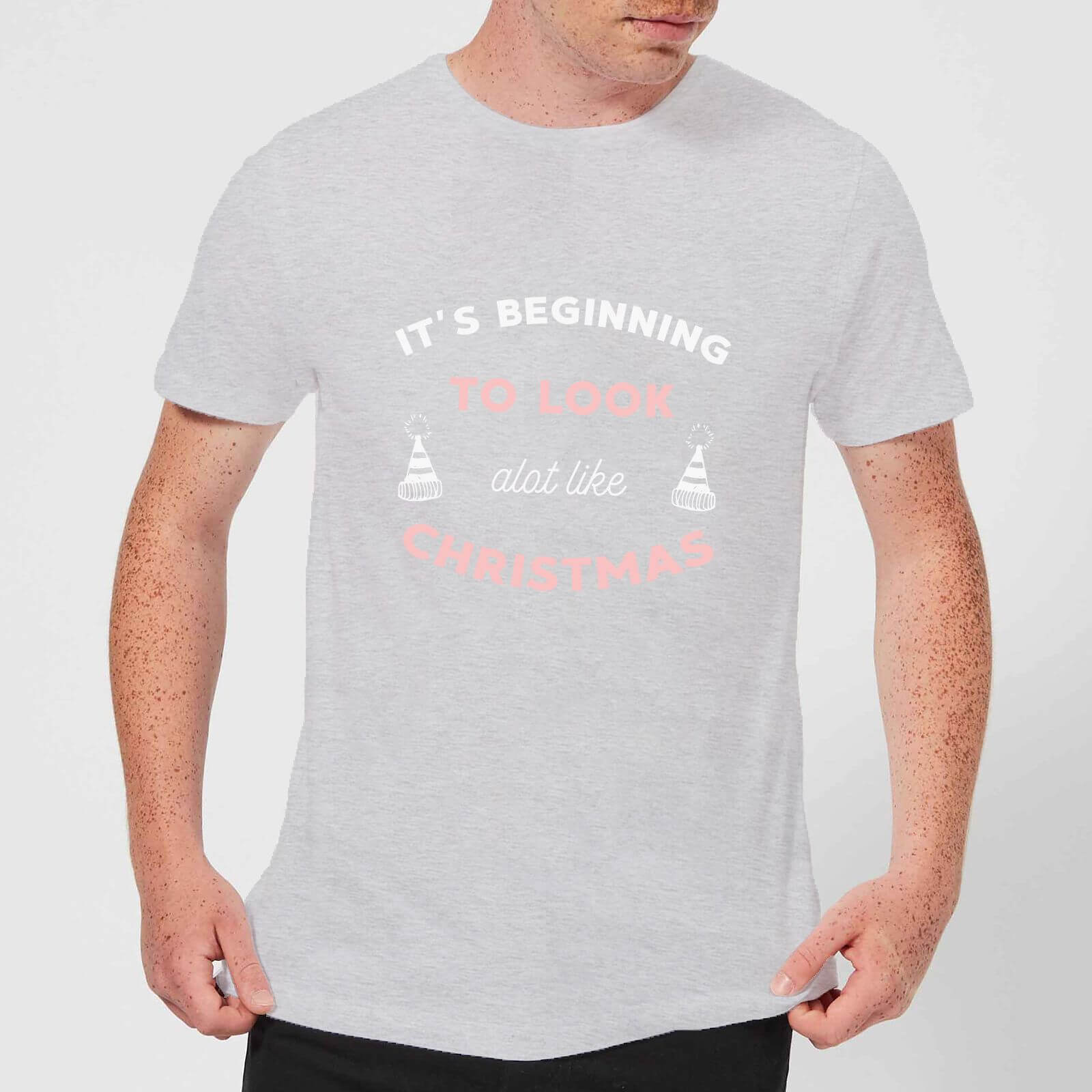 It's Beginning To Look A Lot Like Christmas Men's Christmas T-Shirt - Grey - XS - Grey