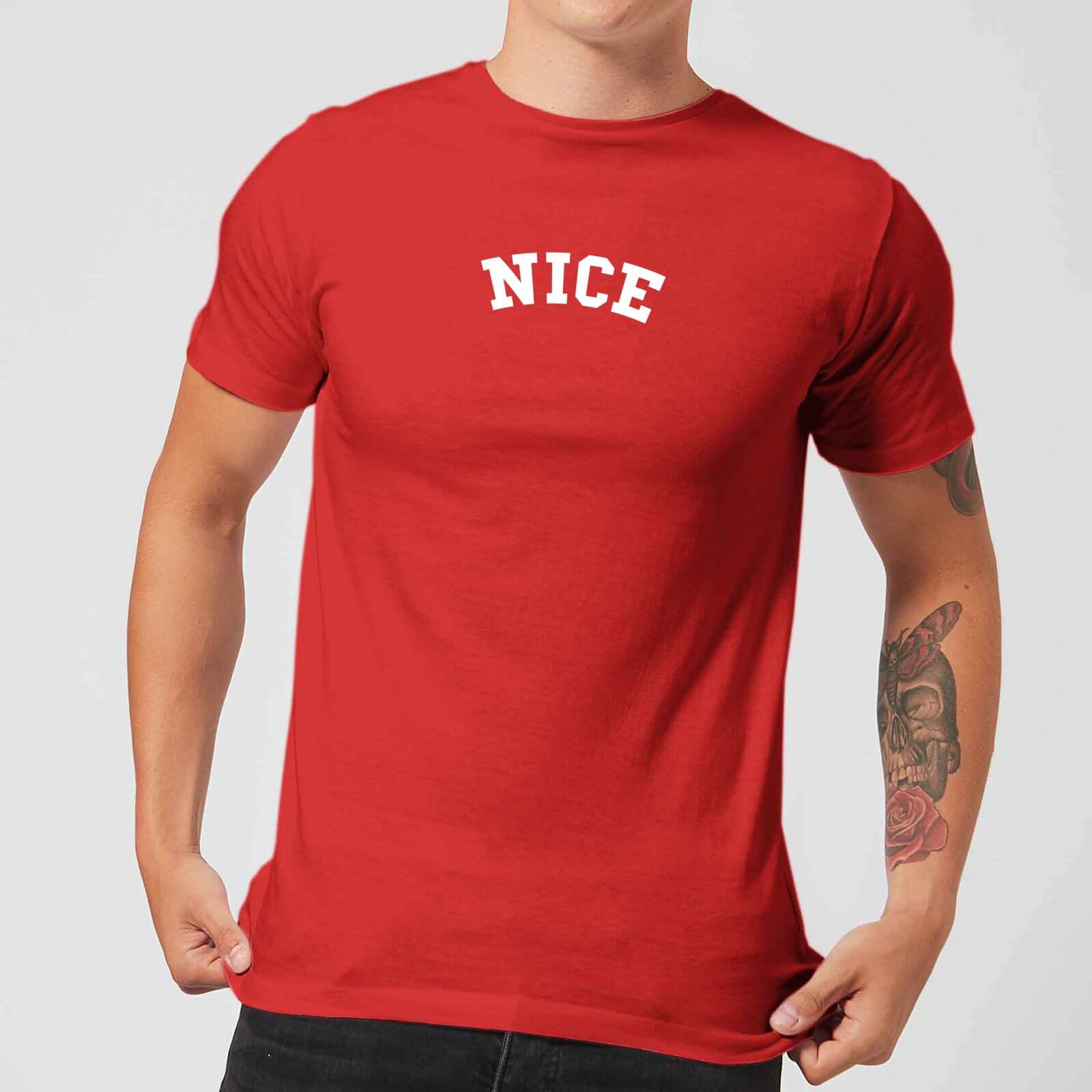 Nice Men's Christmas T-Shirt - Red - XS - Red