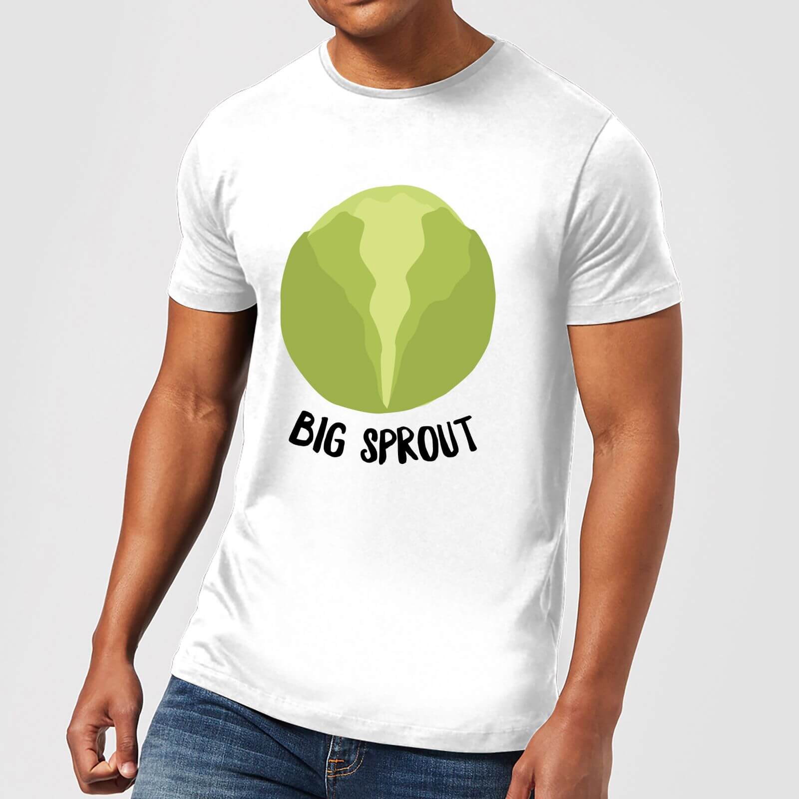 Big Sprout Men's Christmas T-Shirt - White - XS