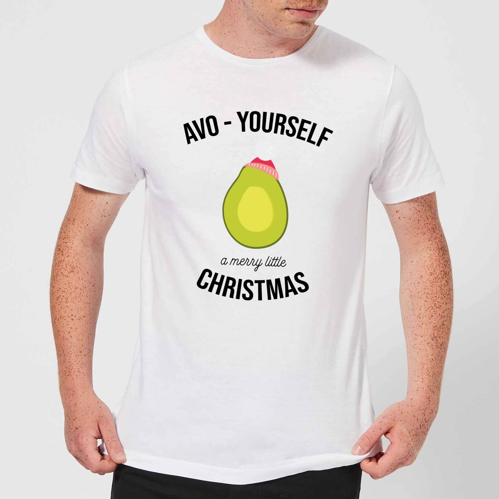 Avo-Yourself A Merry Little Christmas Men's Christmas T-Shirt - White - XS - White