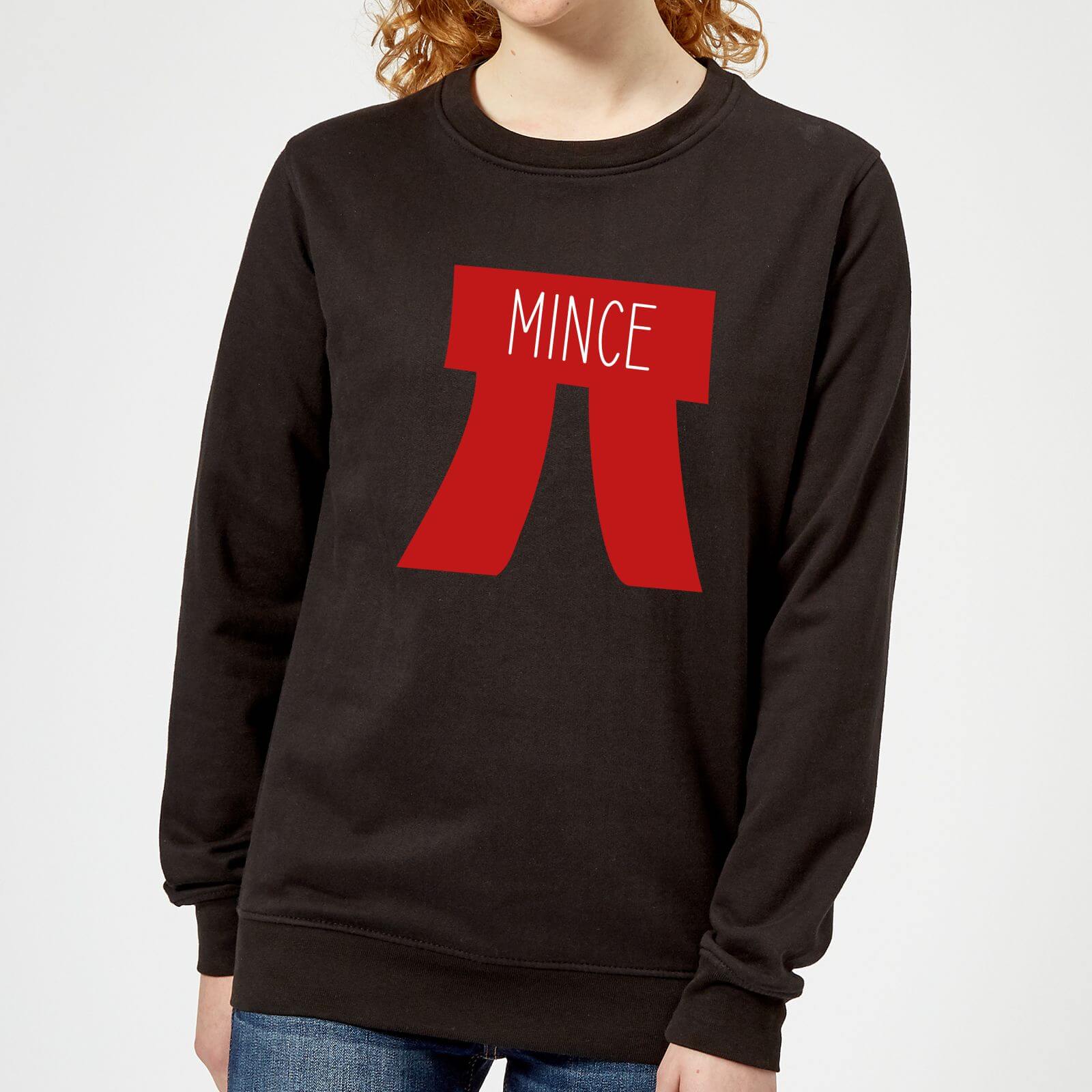 Mince Pi Women's Christmas Sweatshirt - Black - XS