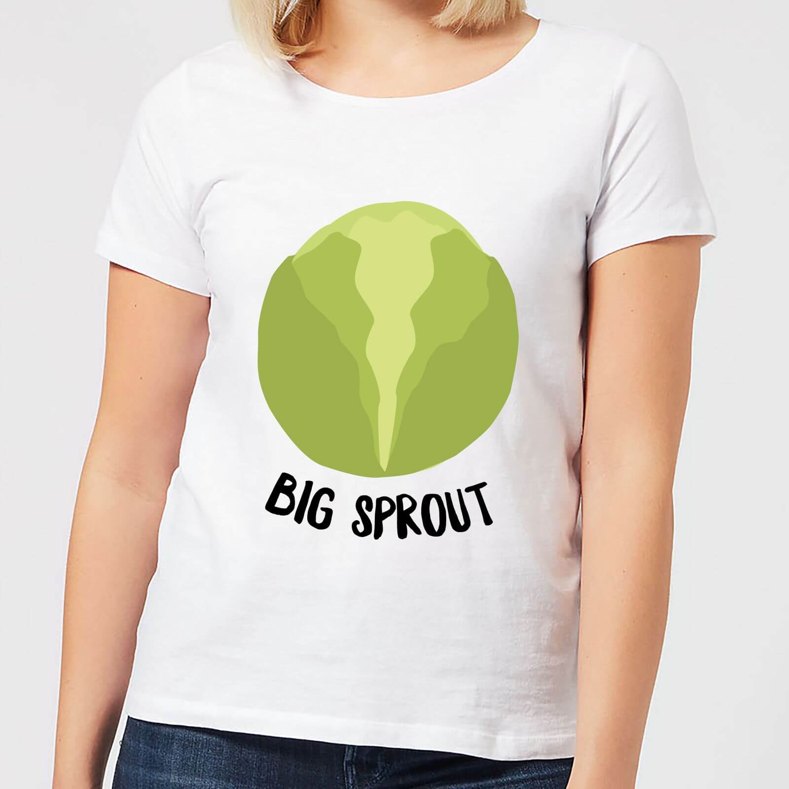 Big Sprout Women's Christmas T-Shirt - White - S - White