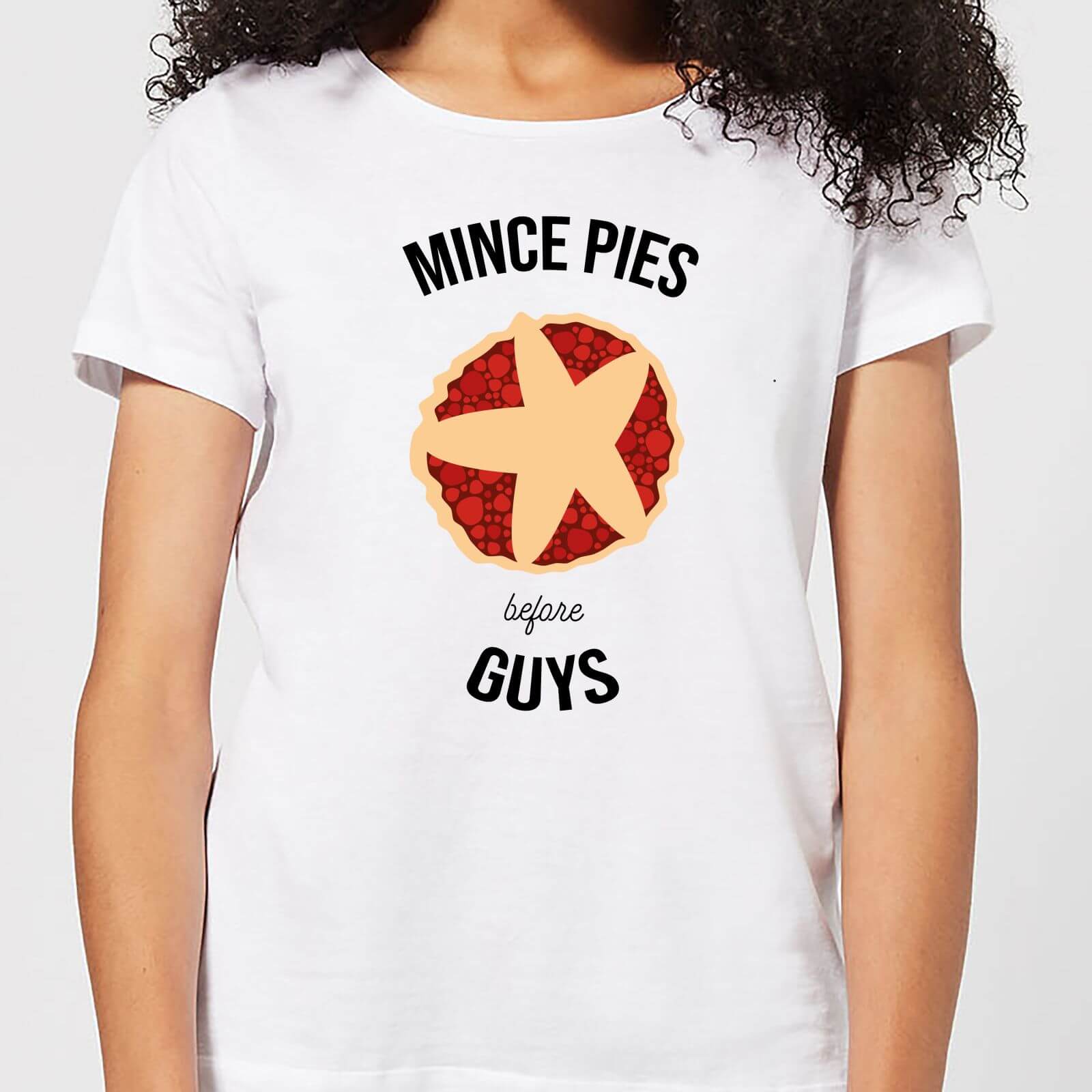Mince Pies Before Guys Women's Christmas T-Shirt - White - S - White