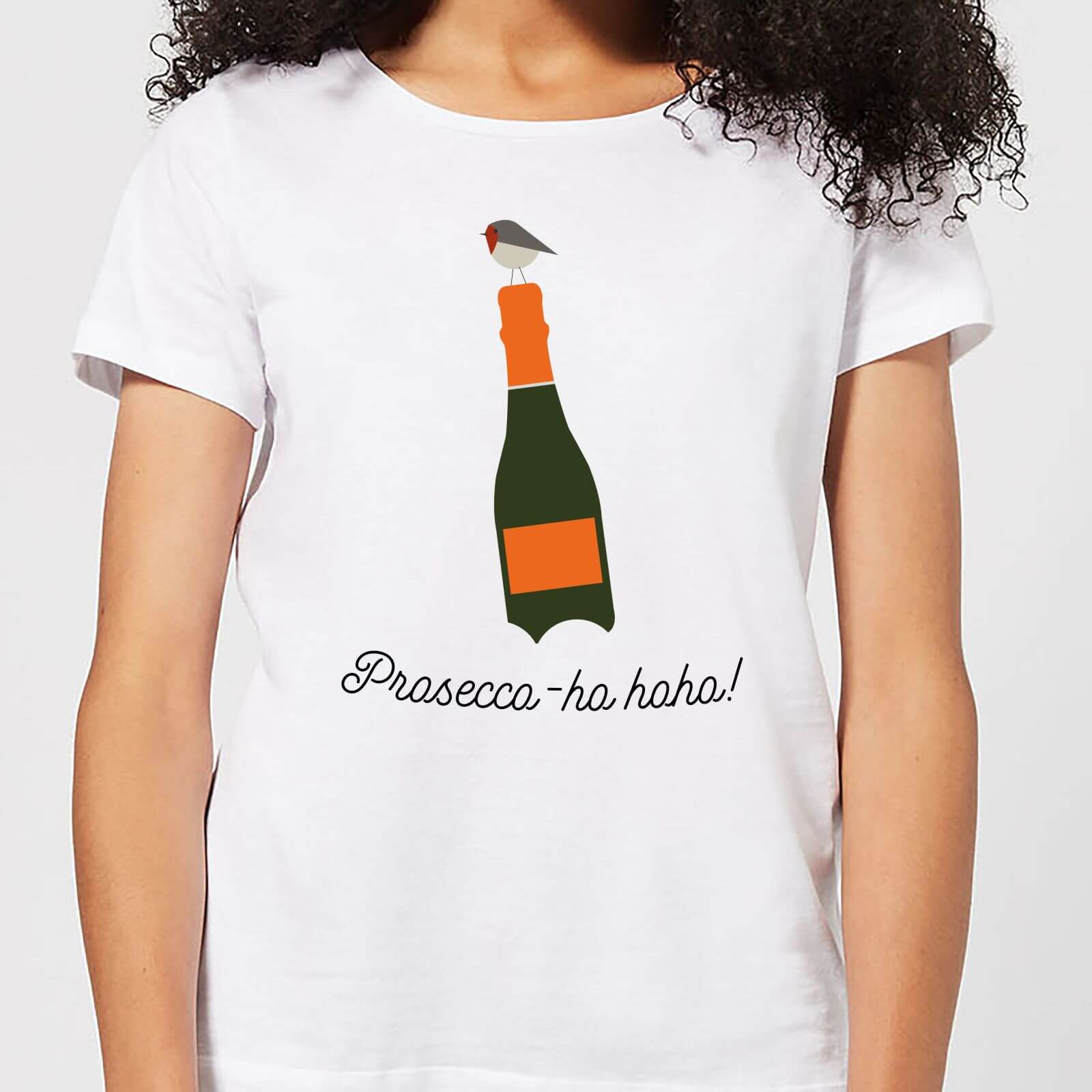 Prosecco-ho-ho Women's Christmas T-Shirt - White - S - White