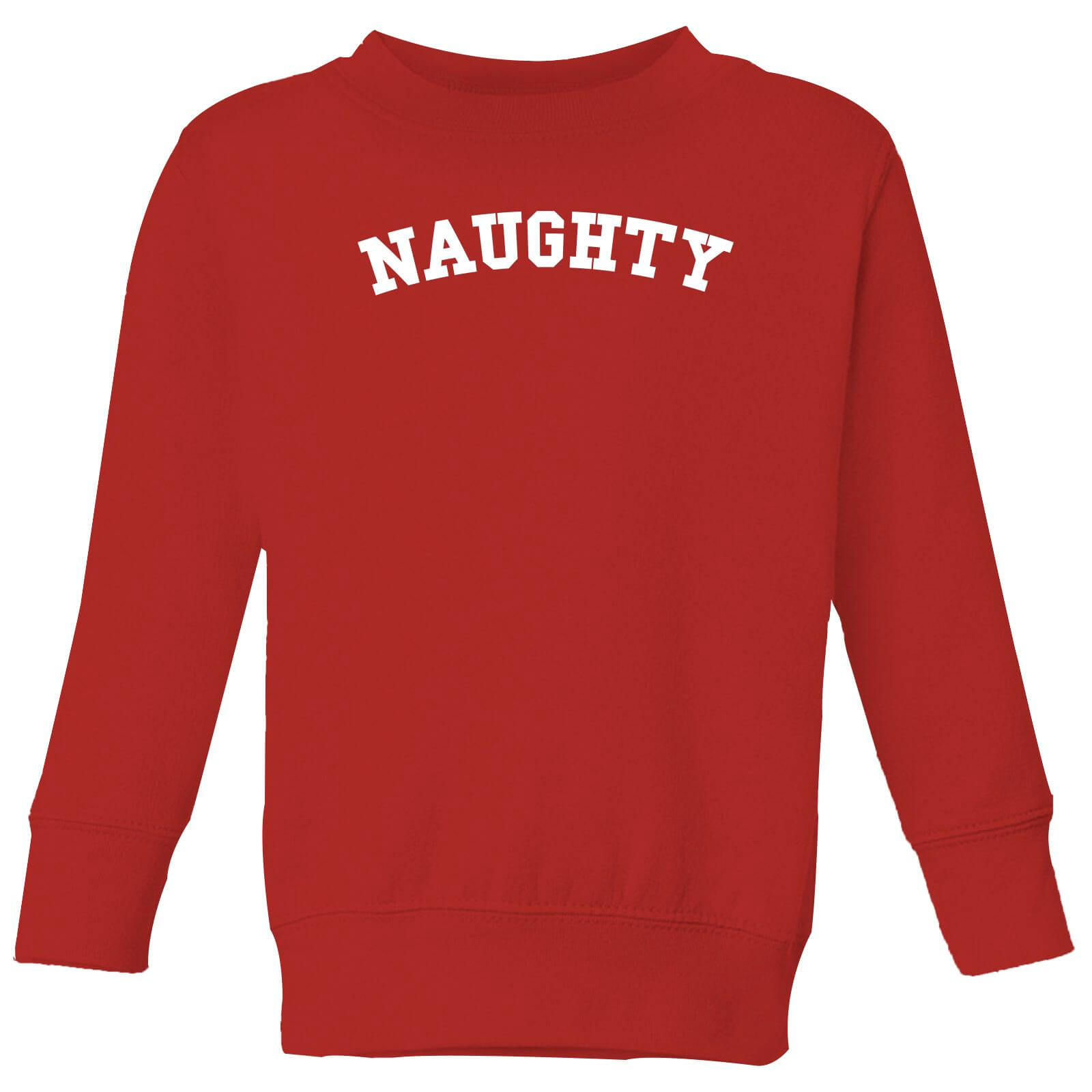 Naughty Kids' Christmas Sweatshirt - Red - 3-4 Years