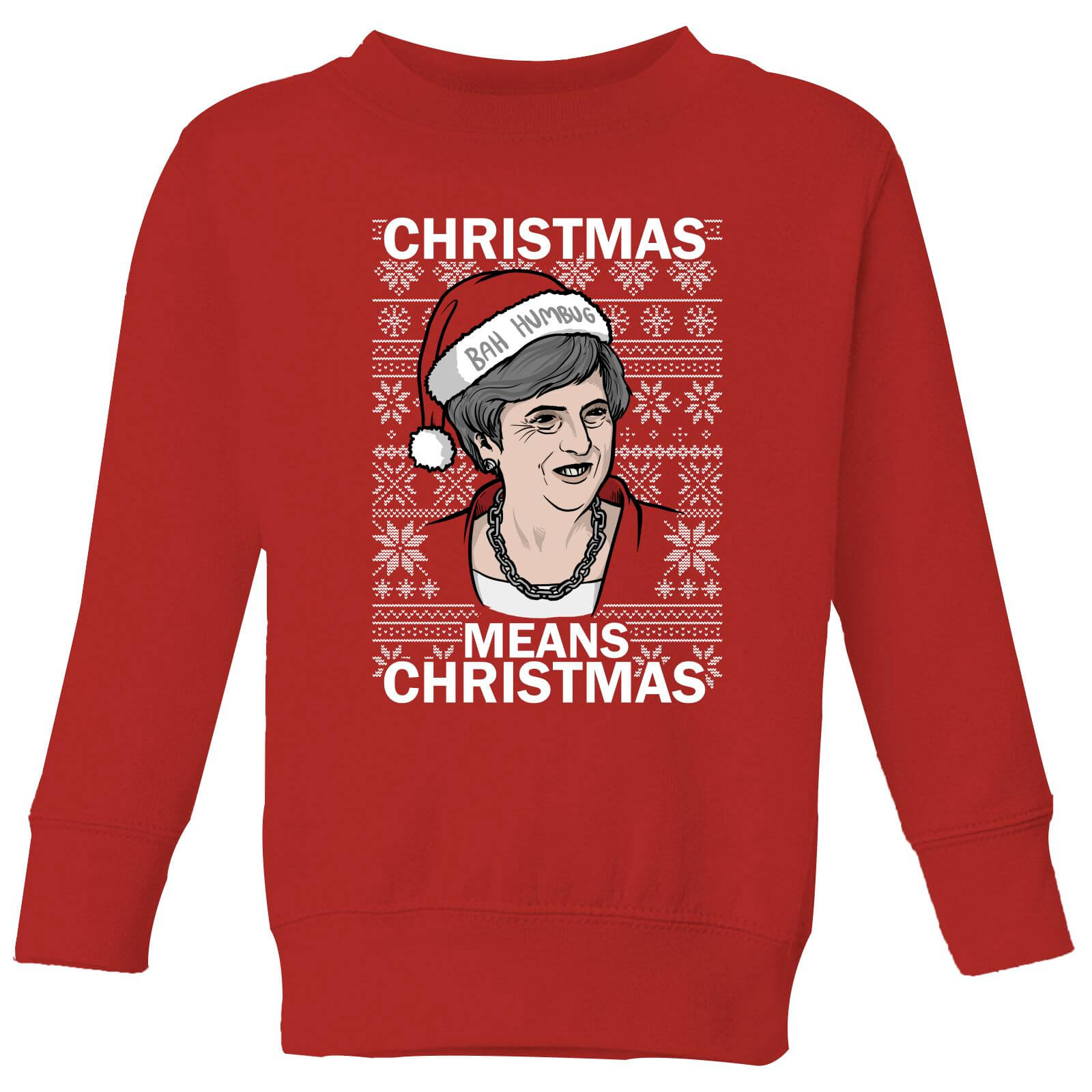 Christmas Means Christmas Kids' Christmas Sweatshirt - Red - 3-4 Years - Red