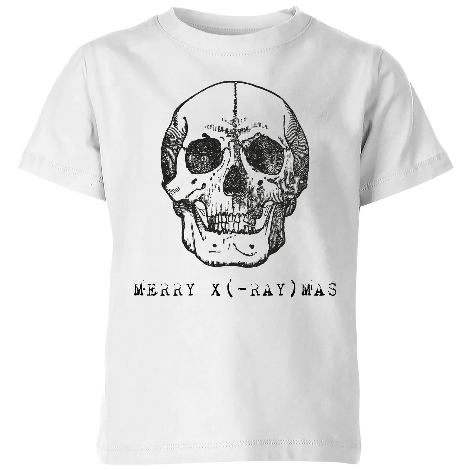 Merry X(-Ray) Mas Kids' Christmas T-Shirt - White - 3-4 Years - White