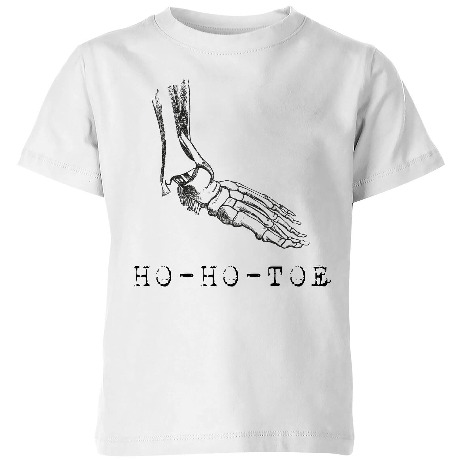 Ho-Ho-Toe Kids' Christmas T-Shirt - White - 9-10 Years - White