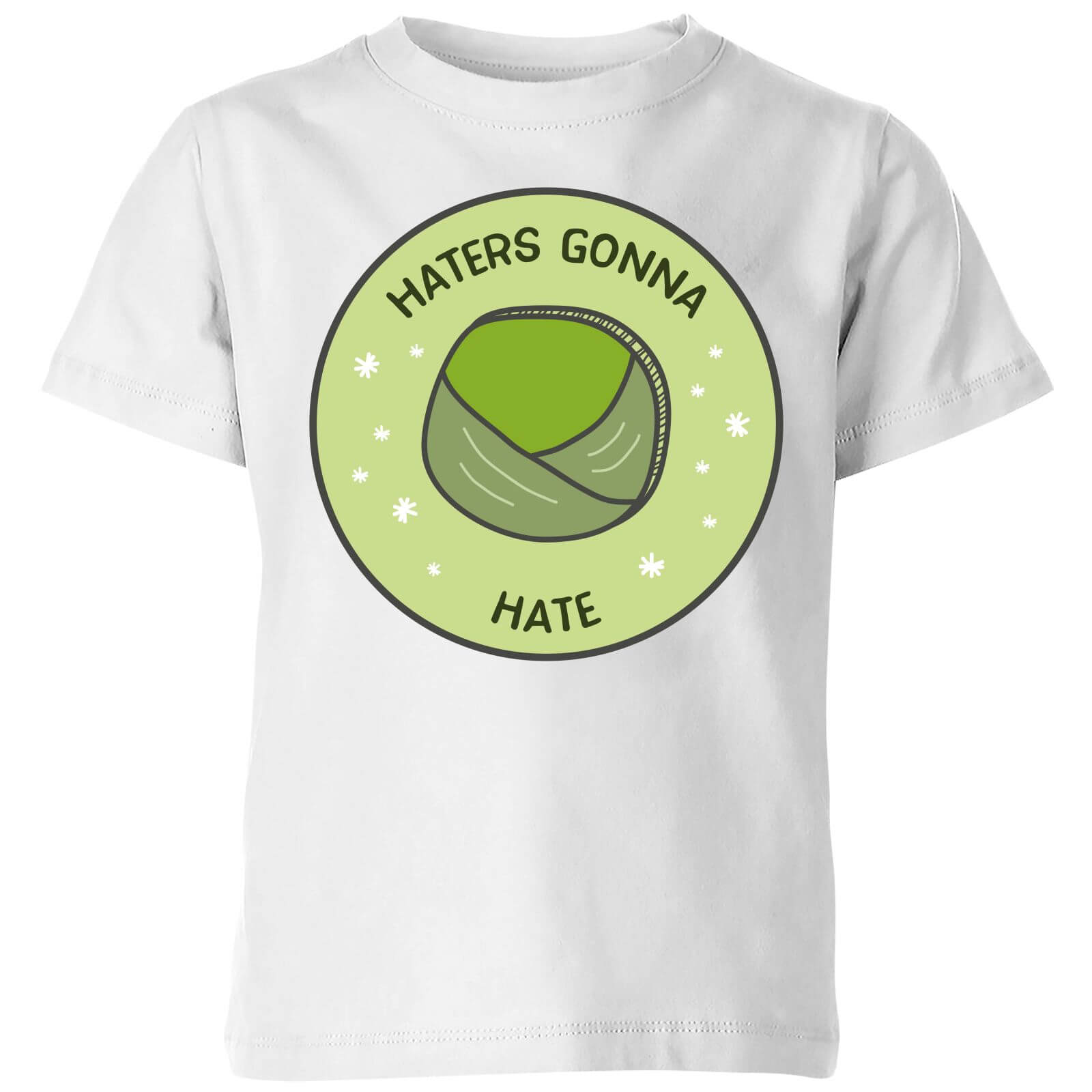 Haters Gonna Hate Kids' Christmas T-Shirt - White - 3-4 Years - White