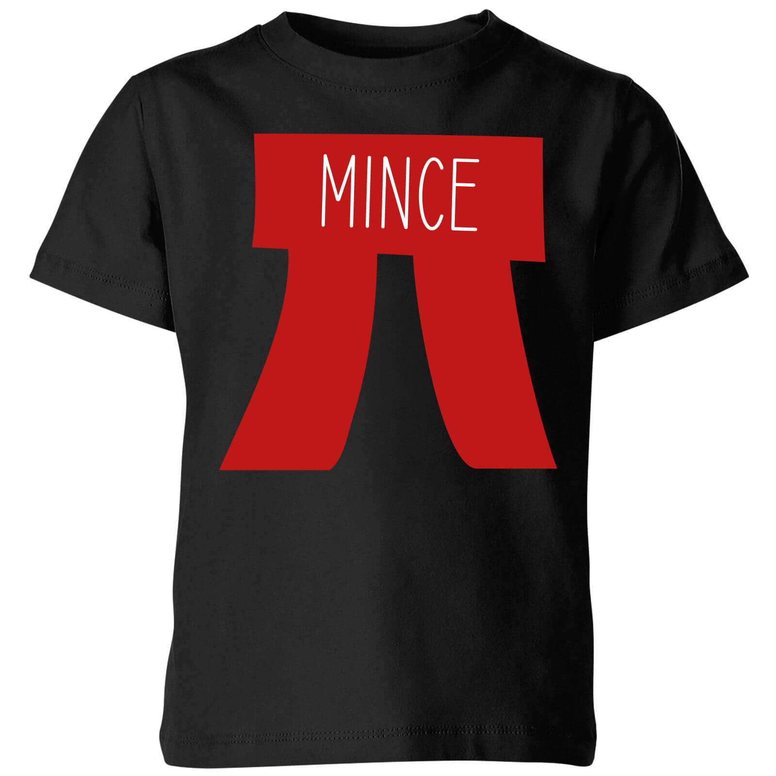 Mince Pi Kids' Christmas T-Shirt - Black - 3-4 Years - Black