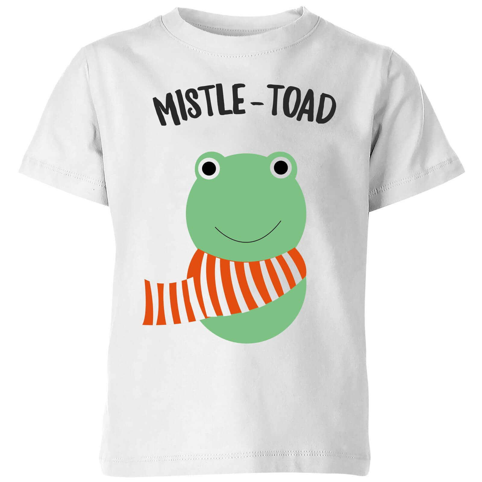 Mistle-Toad Kids' Christmas T-Shirt - White - 3-4 Years - White