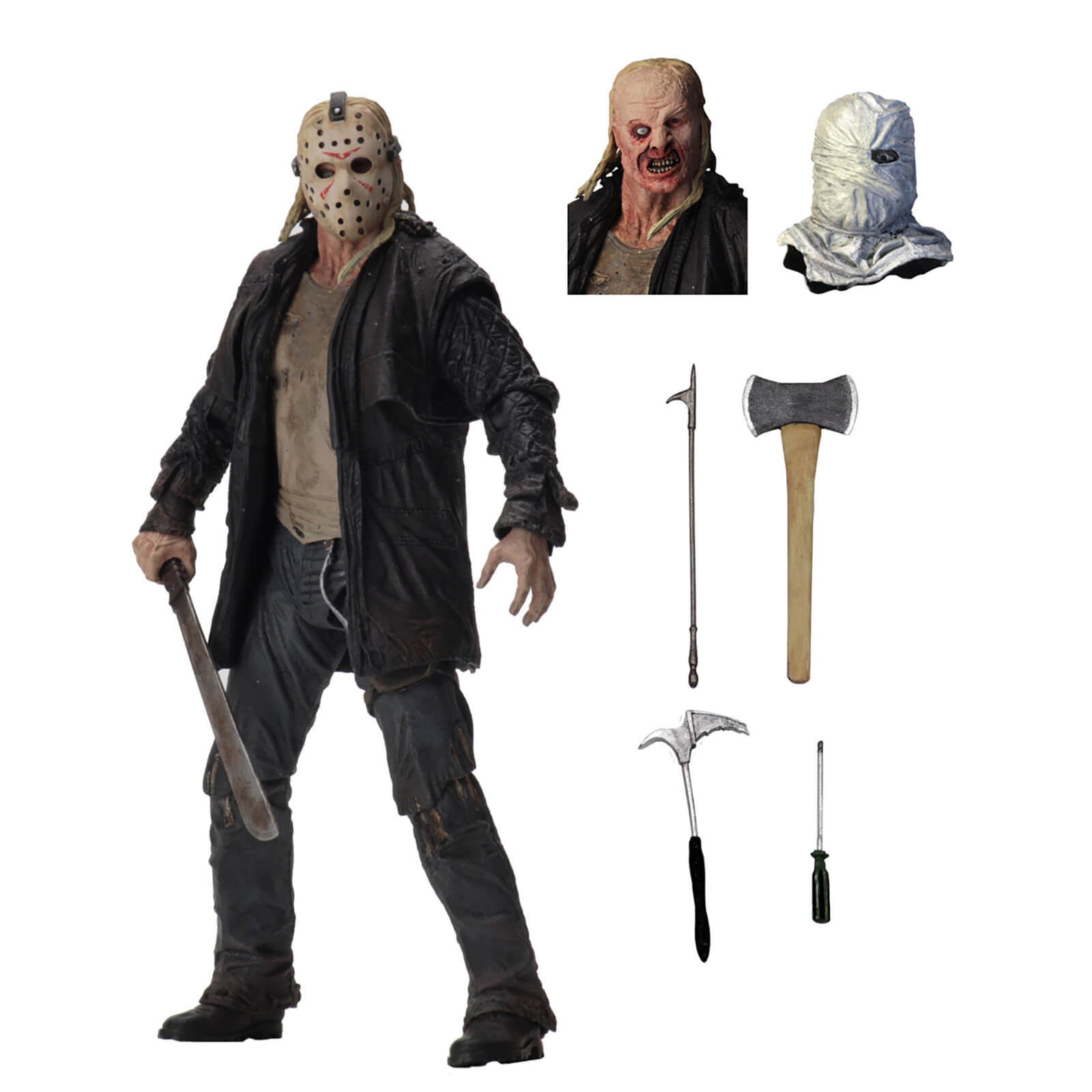 NECA Friday the 13th - 17,5 Actiefiguur - Jason Ultimate 2009