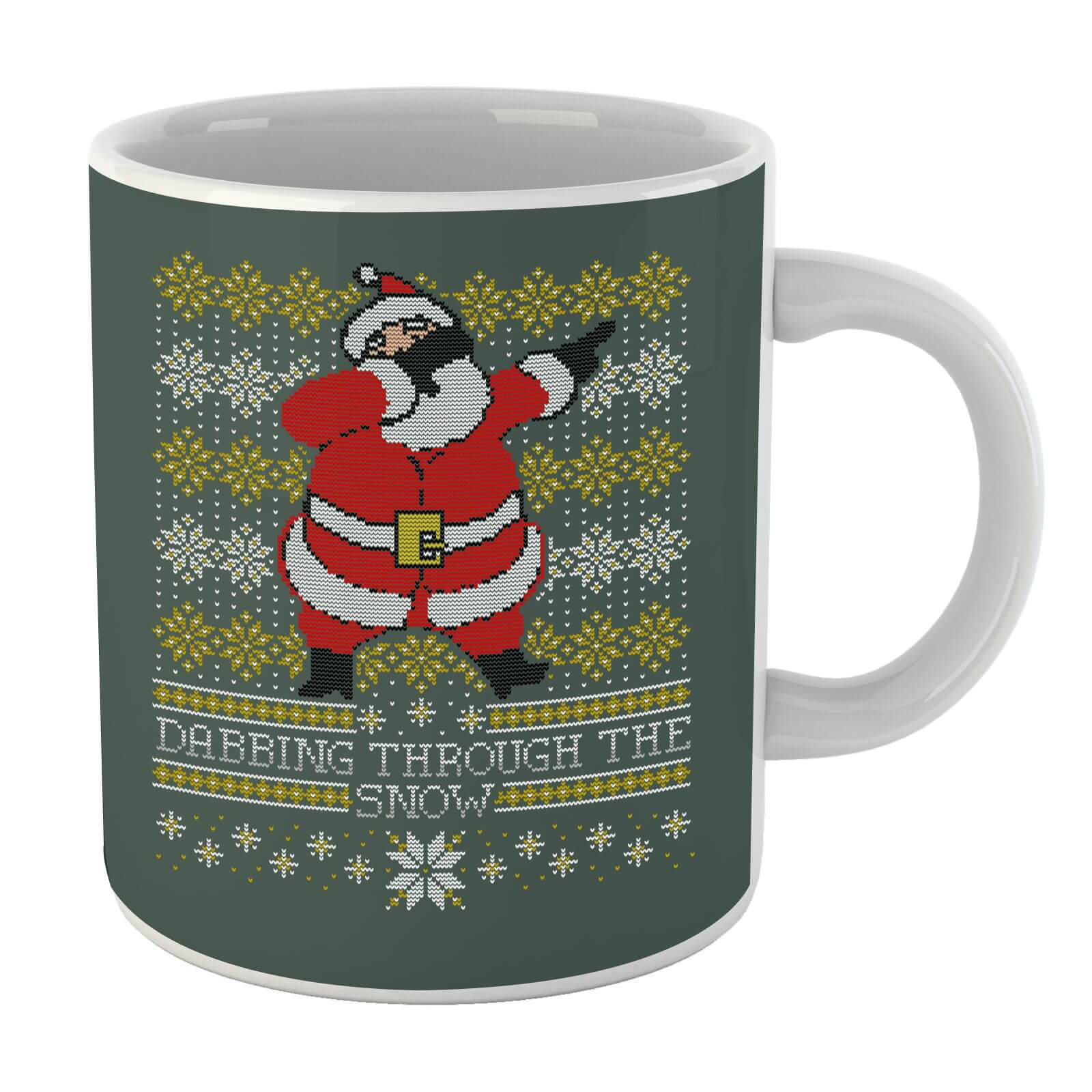Dabbing Through The Snow Fair Isle Mug