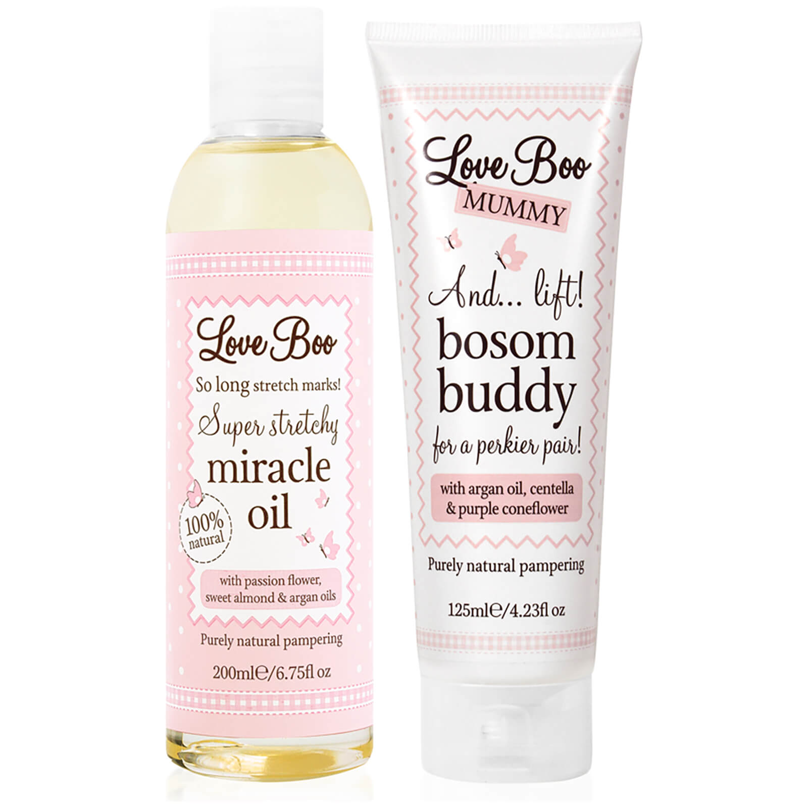 

Love Boo Exclusive Miracle Oil 200ml & Bosom Buddy 125ml Bundle
