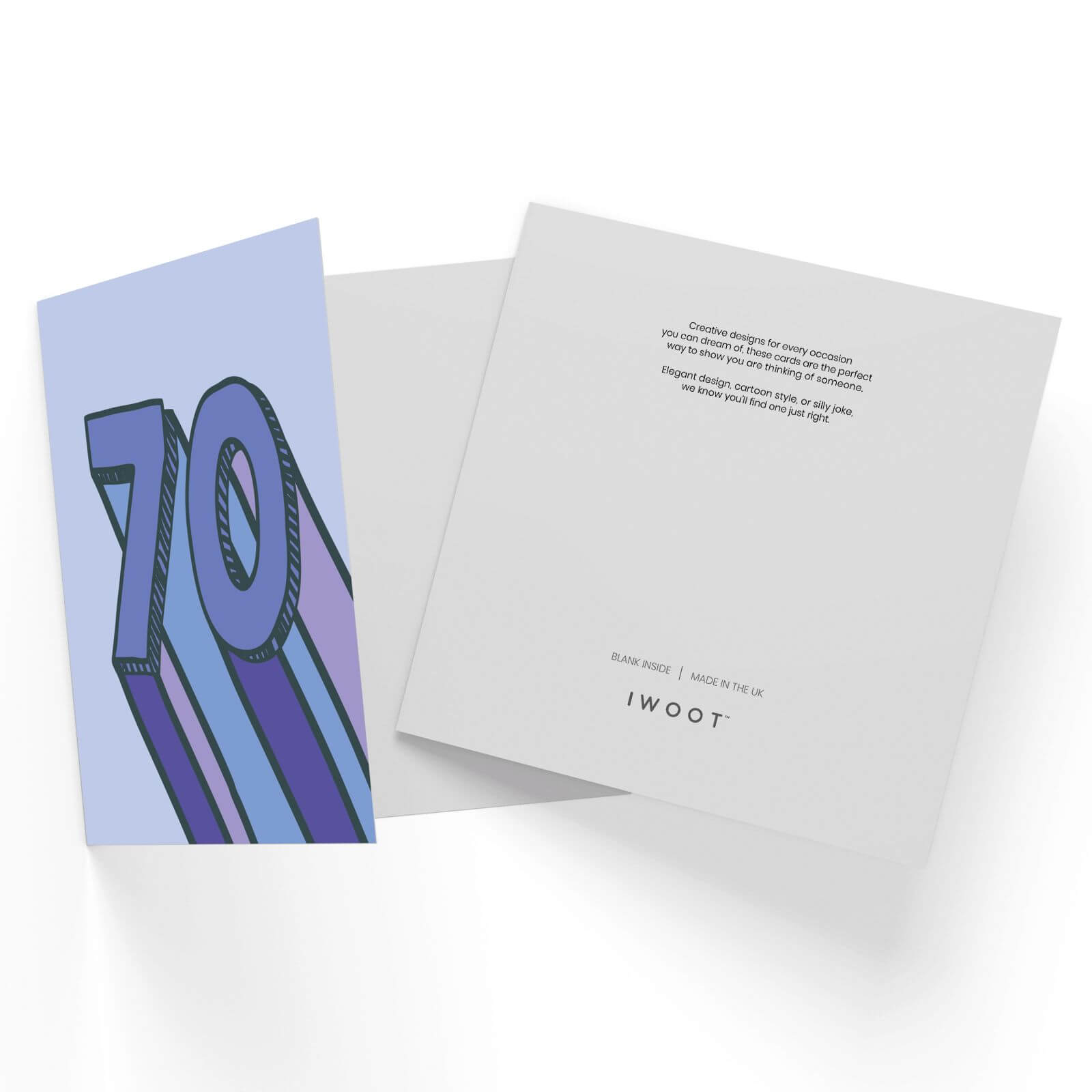 70 Square Greetings Card (14.8cm x 14.8cm)