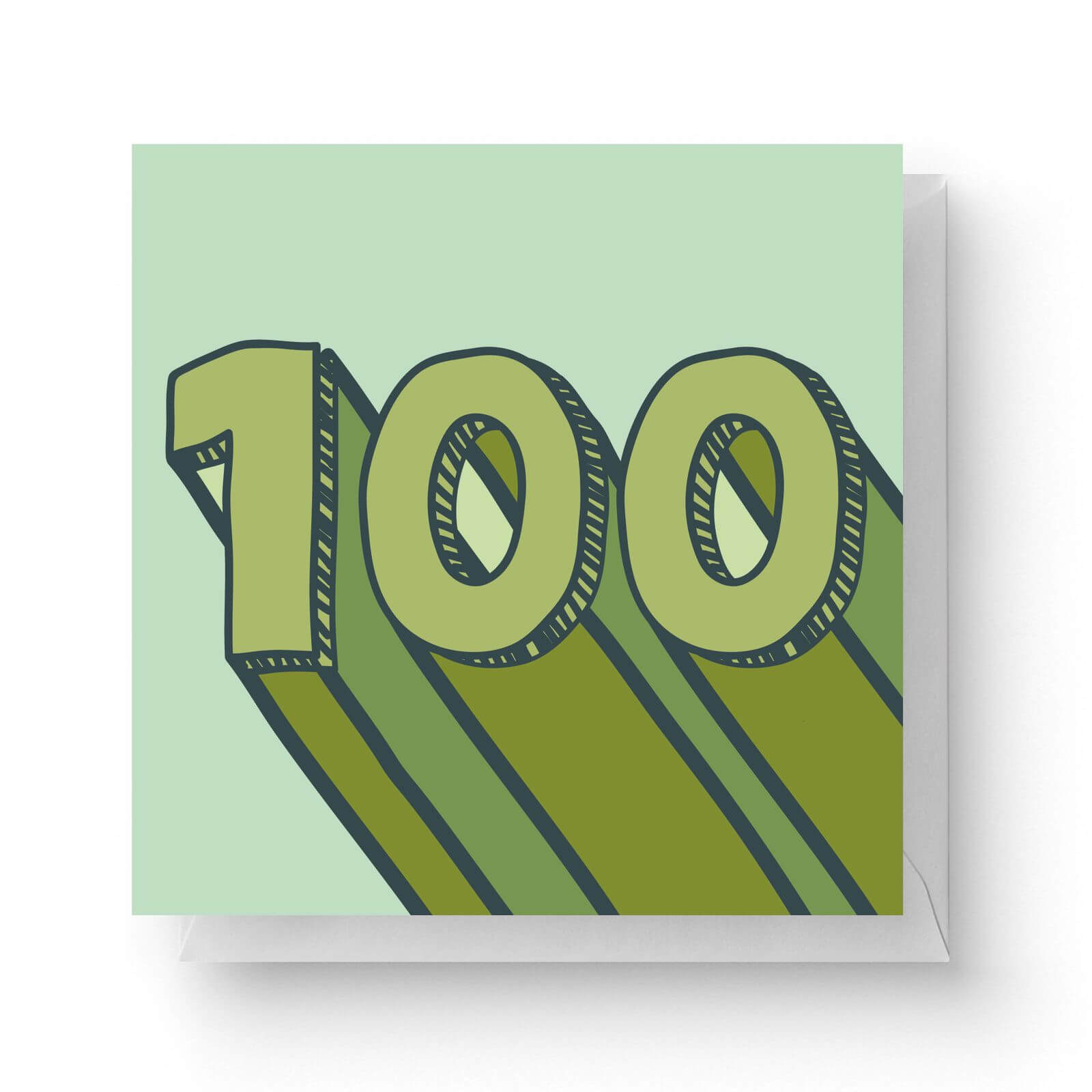 100 Square Greetings Card (14.8cm x 14.8cm)