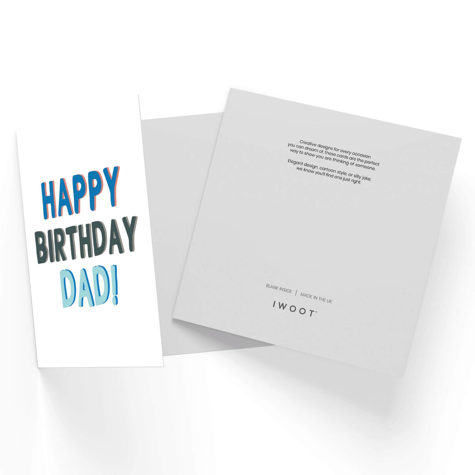 Happy Birthday Dad Square Greetings Card (14.8cm x 14.8cm)