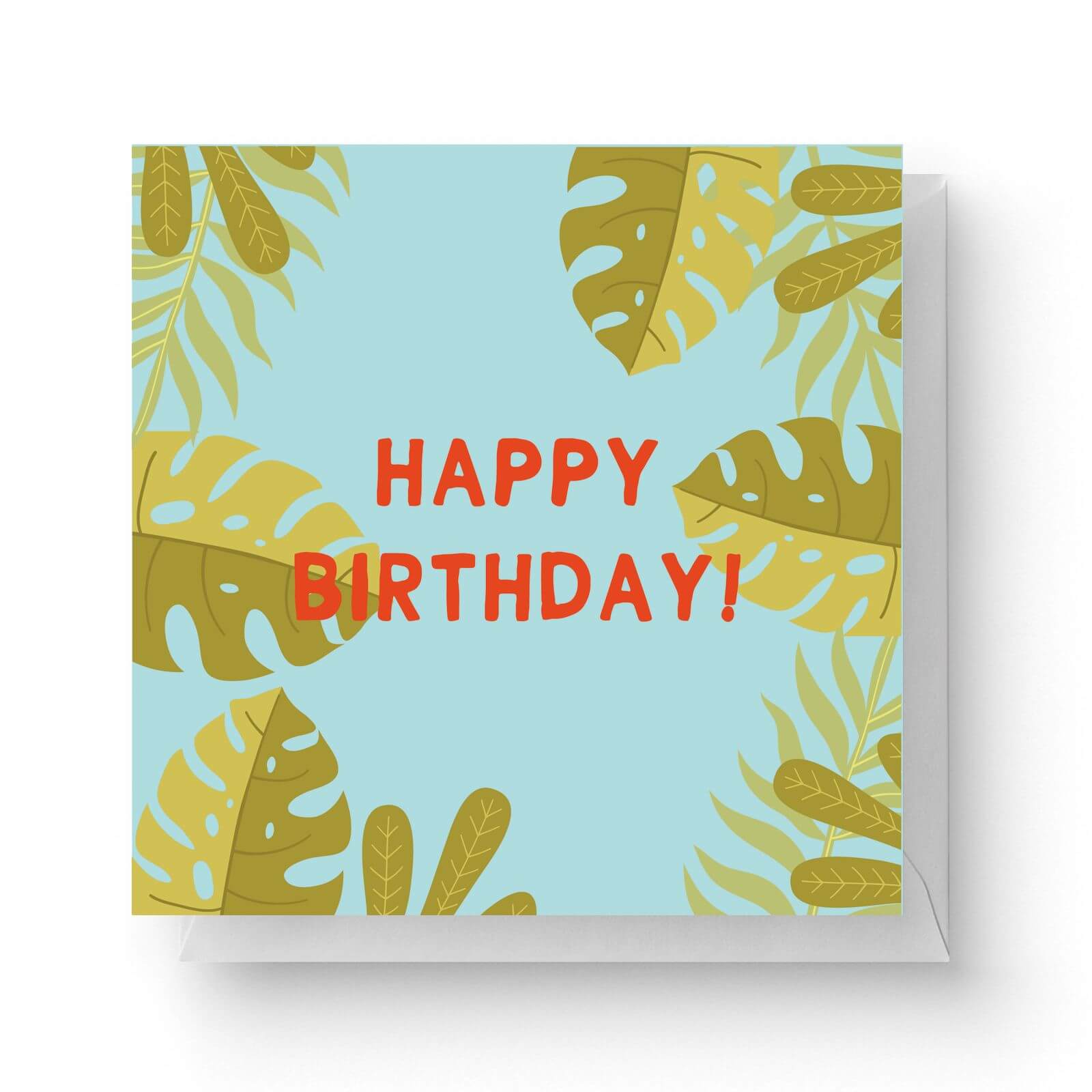 Happy Birthday Square Greetings Card (14.8cm x 14.8cm)