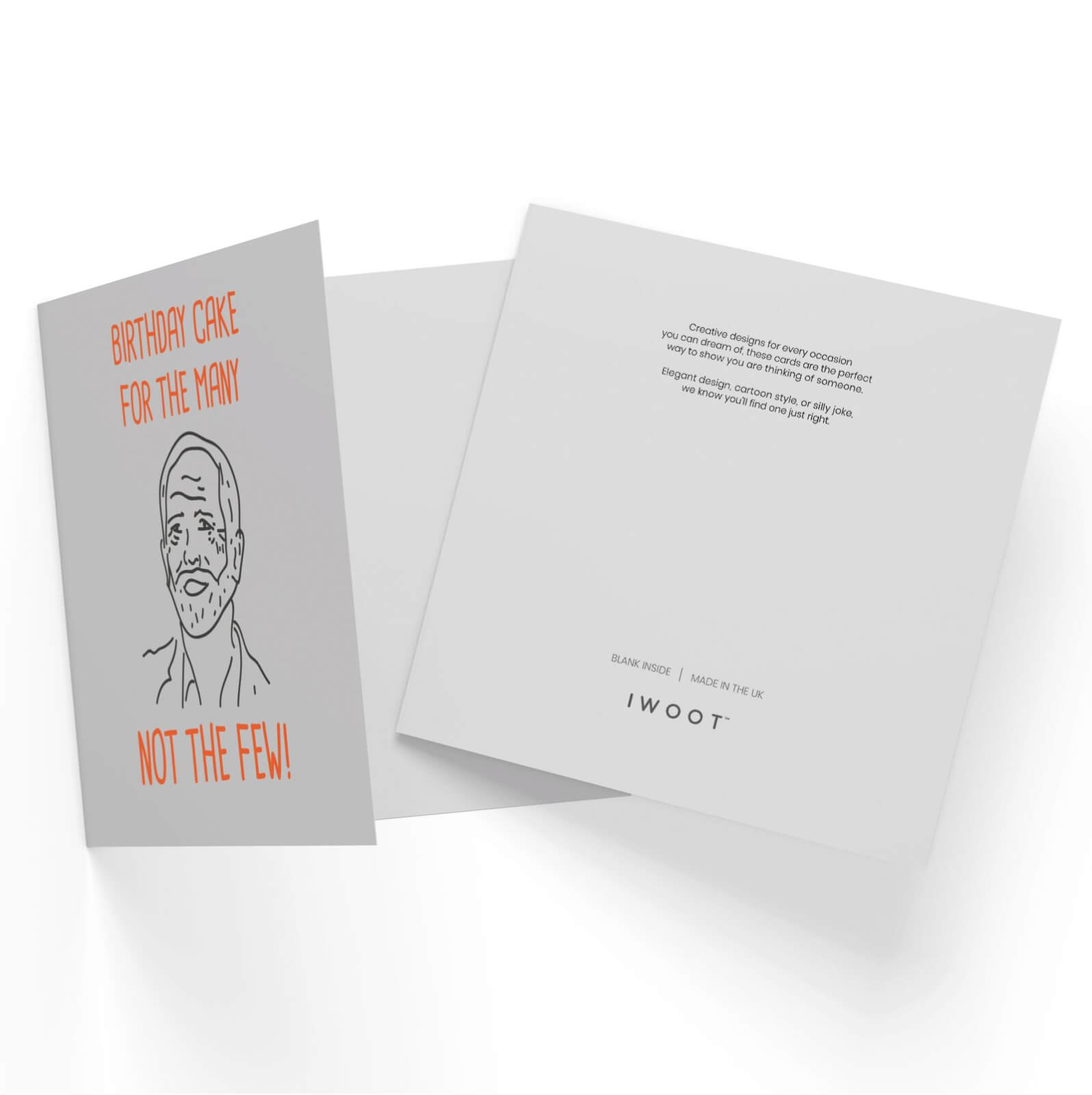 Birthday Cake for The Many Not The Few Square Greetings Card (14.8cm x 14.8cm)