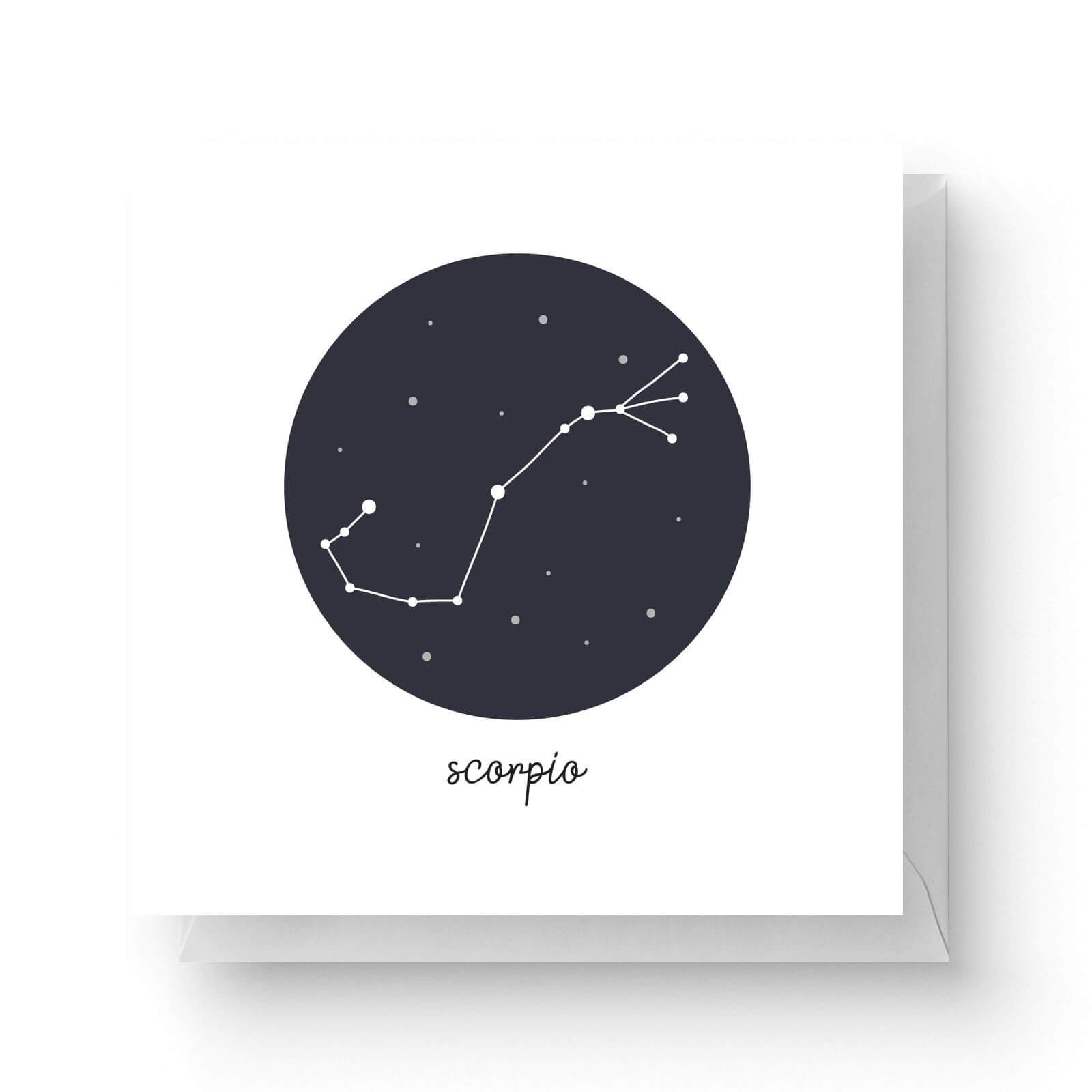 Scorpio Square Greetings Card (14.8cm x 14.8cm)
