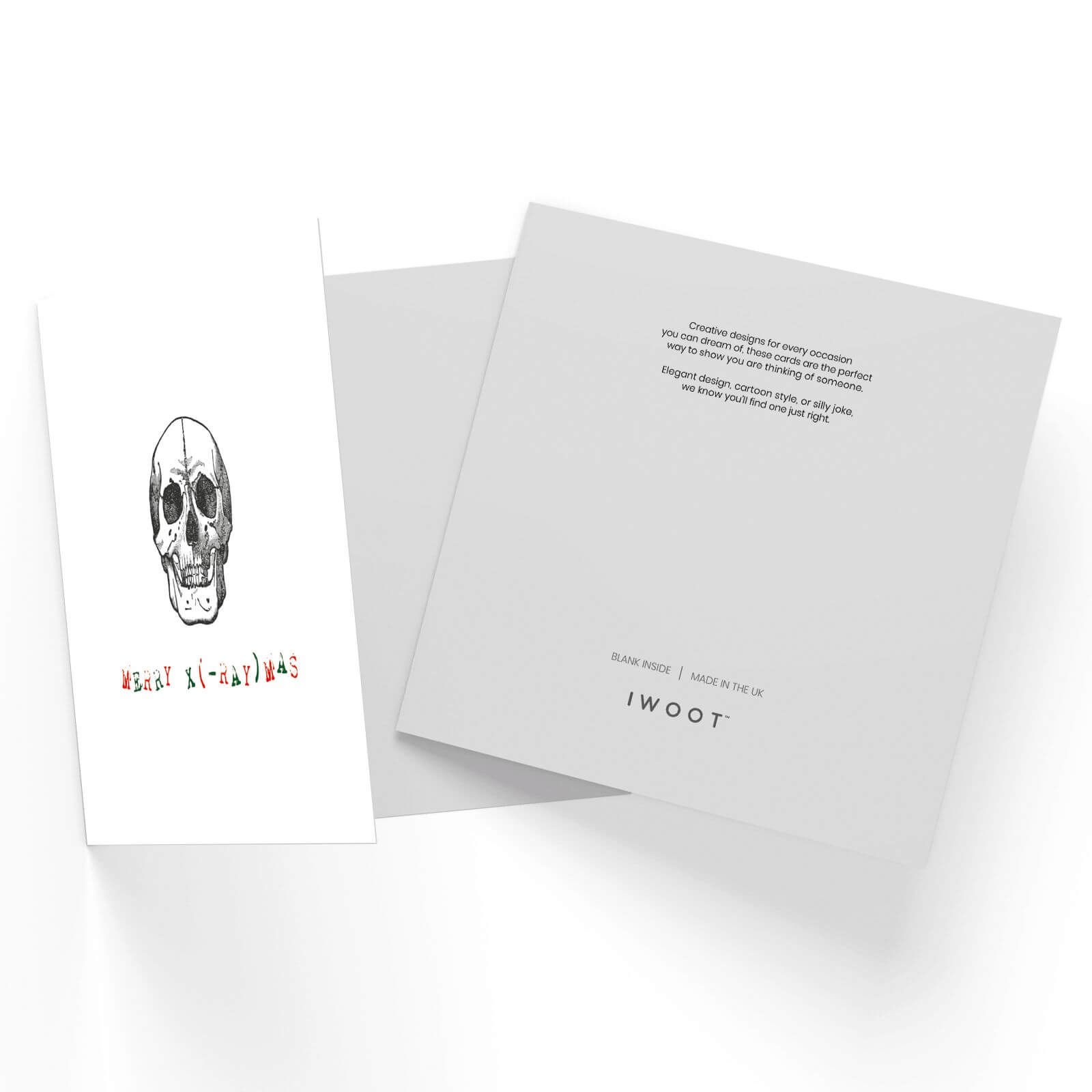 Merry X (-Ray) Mas Square Greetings Card (14.8cm x 14.8cm)