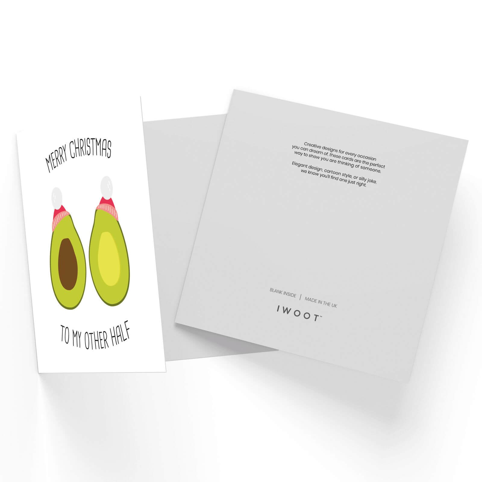 Merry Christmas To My Other Half Square Greetings Card (14.8cm x 14.8cm)