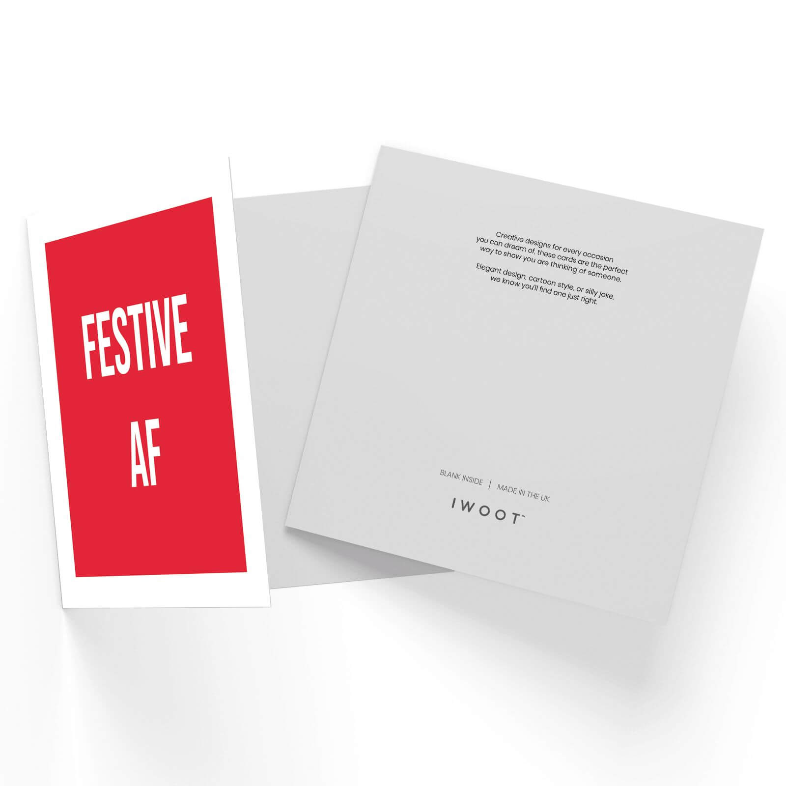 Festive AF Square Greetings Card (14.8cm x 14.8cm)