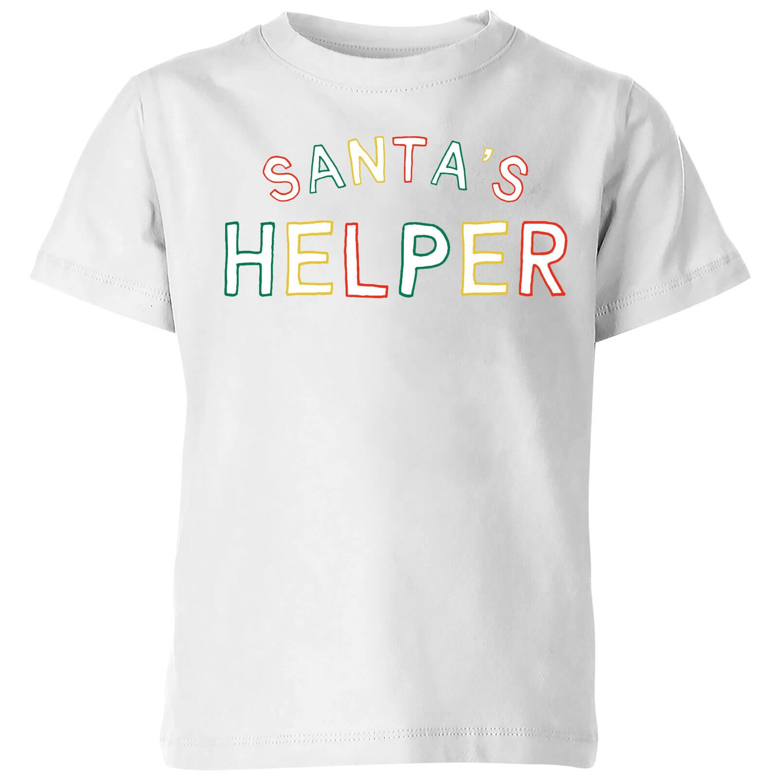Santa's Helper Kids' T-Shirt - White - 3-4 Years - White