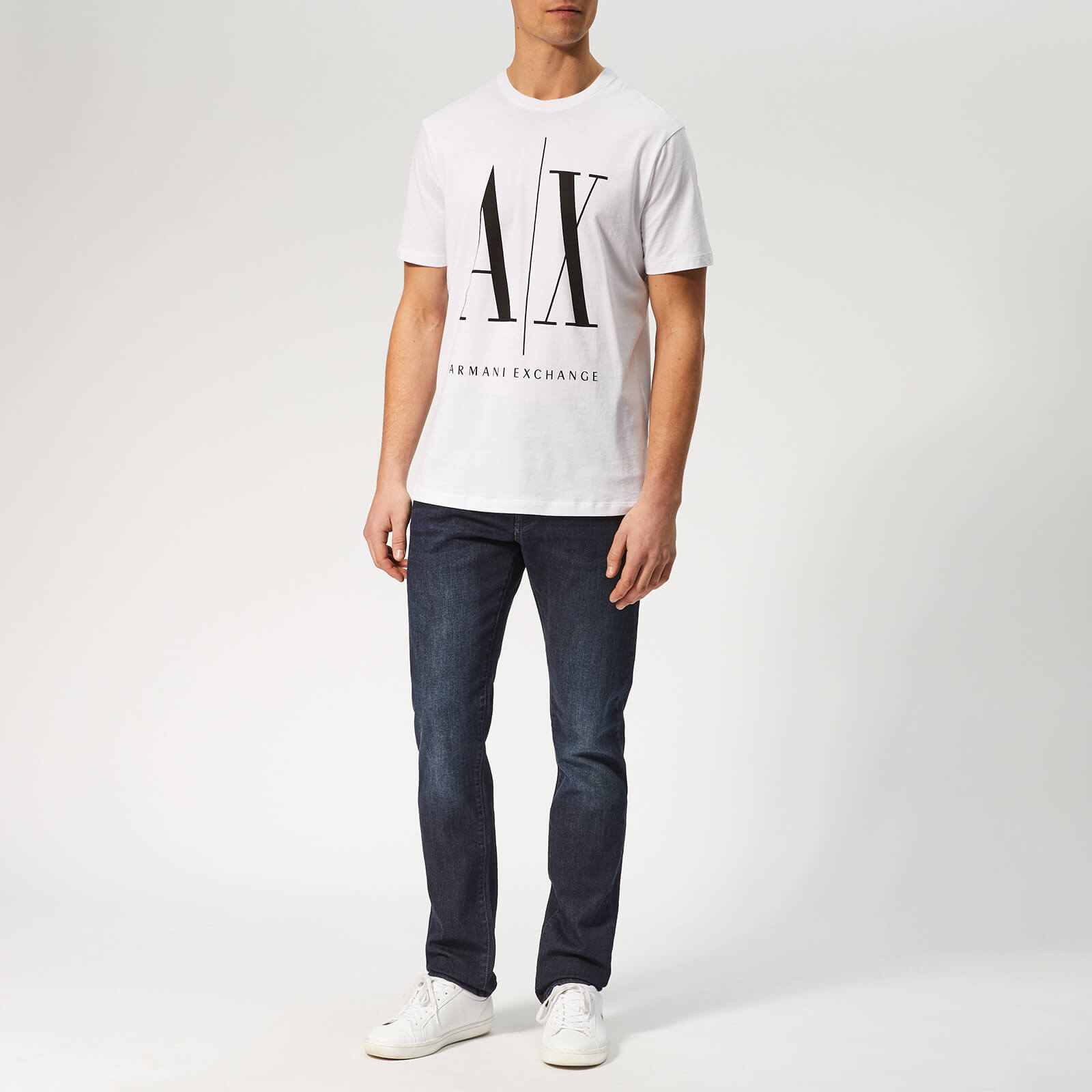 Armani Exchange Men's Big Ax T-Shirt - White/Black - L