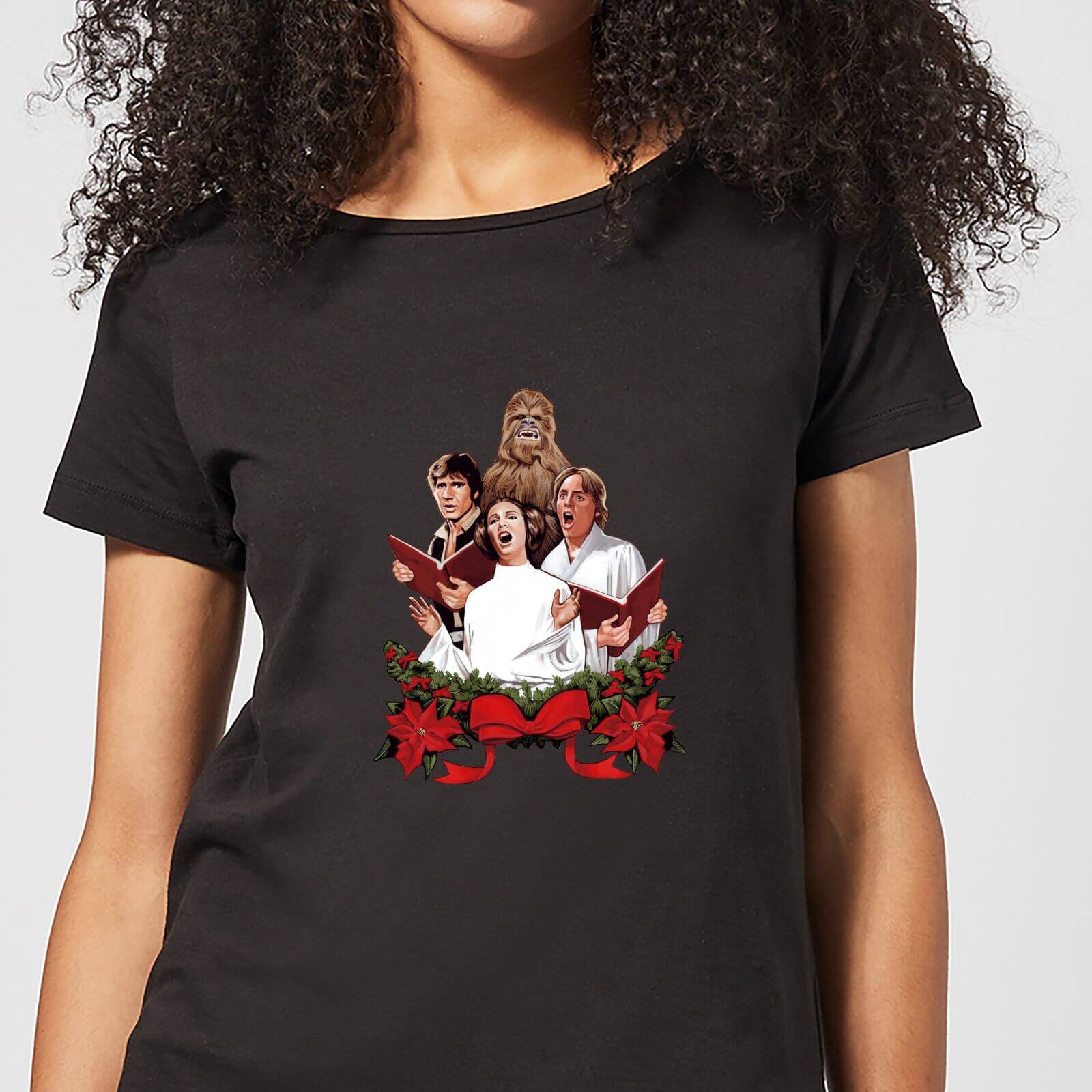 Star Wars Jedi Carols Women's Christmas T-Shirt - Black - S