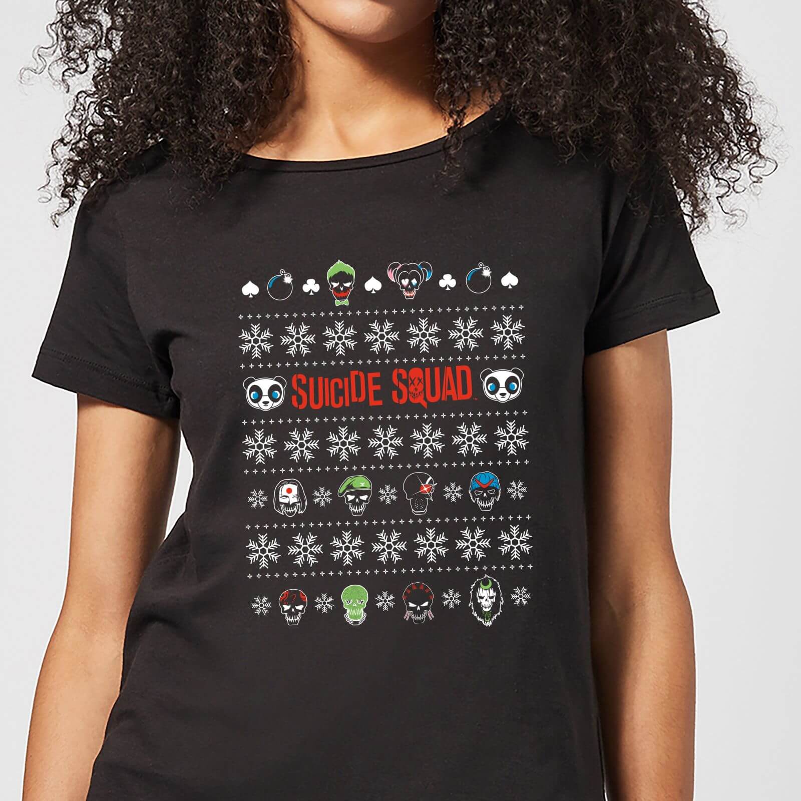DC Suicide Squad Women's Christmas T-Shirt - Black - S