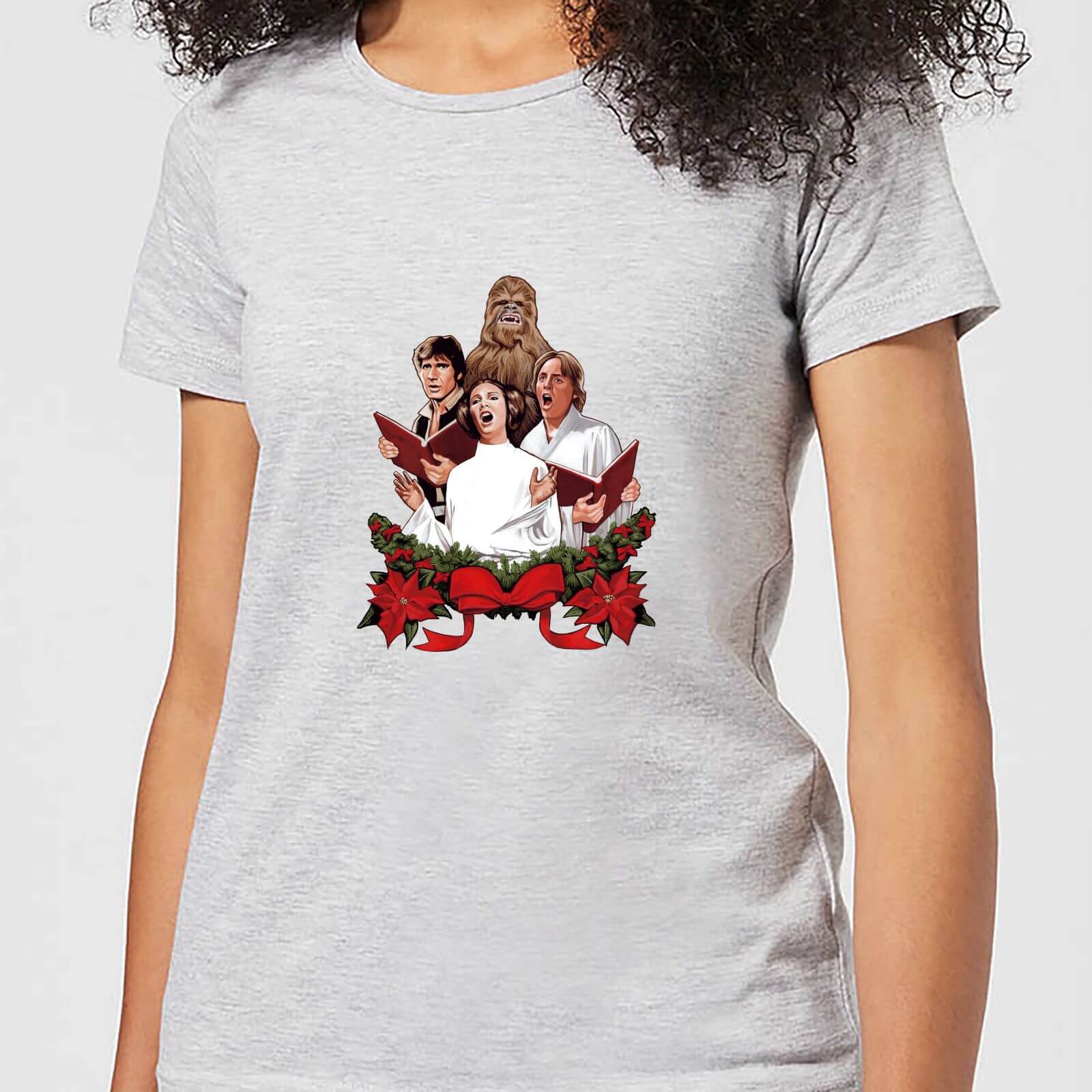 

Star Wars Jedi Carols Women's Christmas T-Shirt - Grey - XS