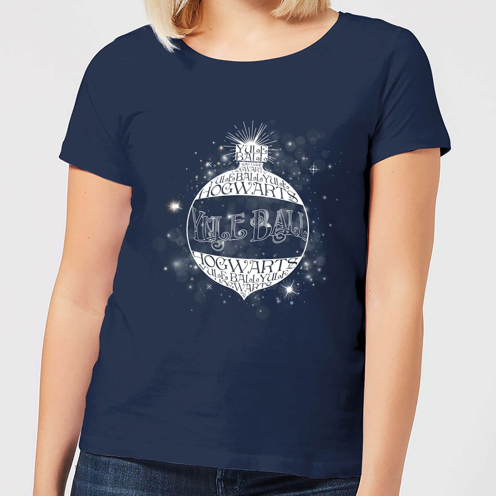 Harry Potter Yule Ball Baubel Damen Christmas T-Shirt - Navy Blau - S - Marineblau