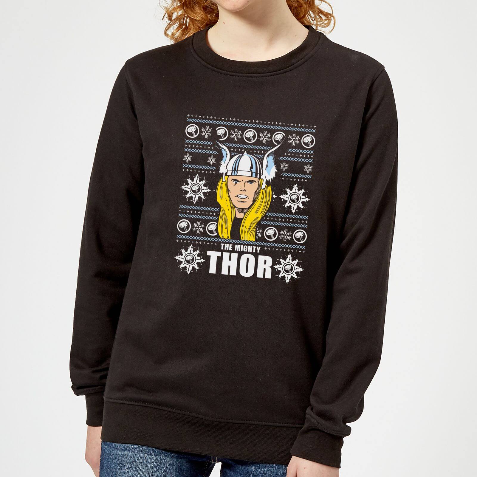 

Marvel Thor Face Maglione Natalizio Donna - Nero - XL - Nero