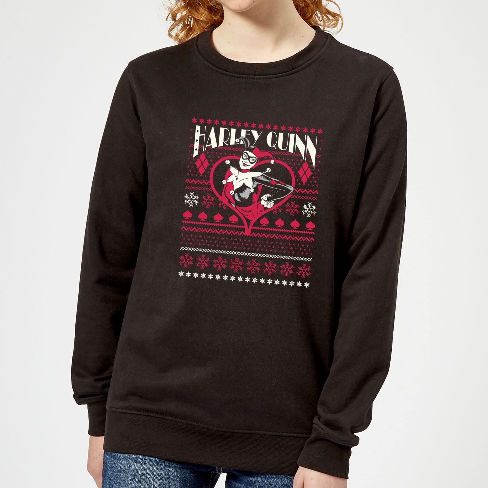 DC Harley Quinn Women's Christmas Sweatshirt - Black - XS