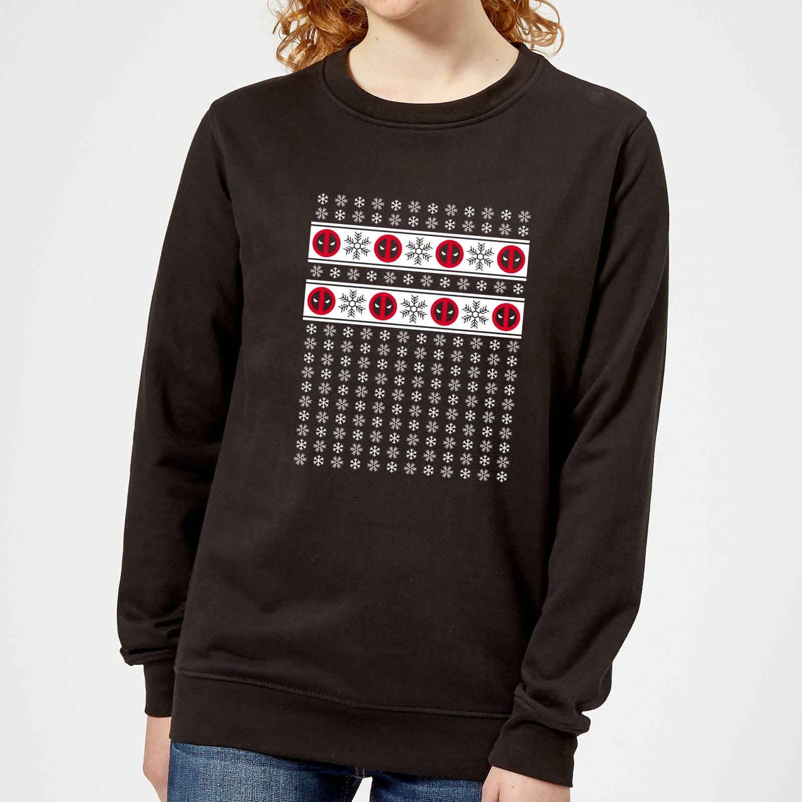 

Marvel Deadpool Snowflakes Maglione Natalizio Donna - Nero - M - Nero